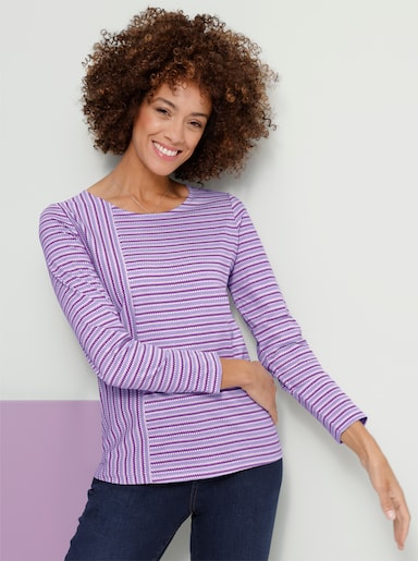 Shirt met lange mouwen - lavendel/lila bedrukt