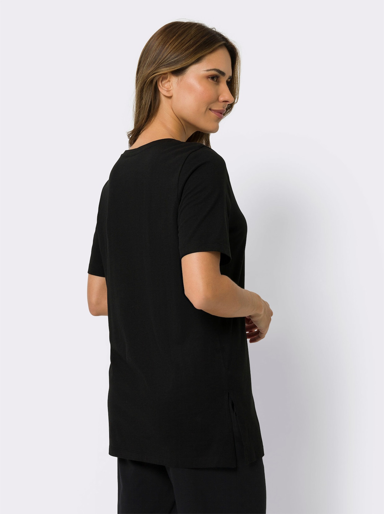 Longshirt - schwarz