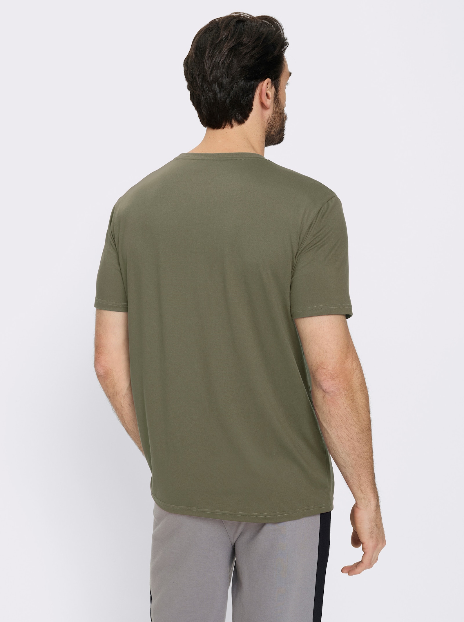Catamaran Sports Funktionsshirt mit Schriftzug - khaki-bedruckt