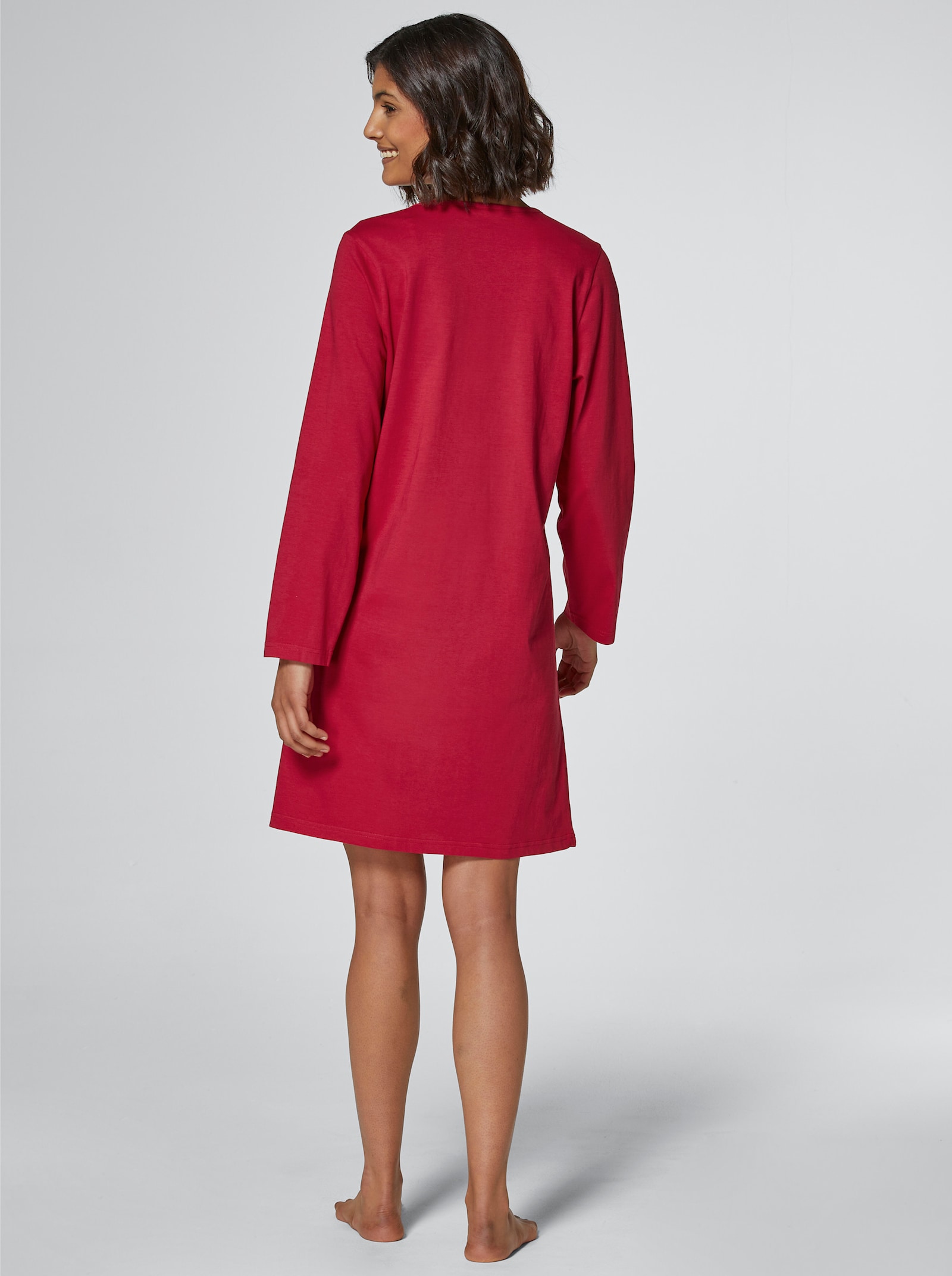 Comtessa Noční košile se vzorem mandaly - červená