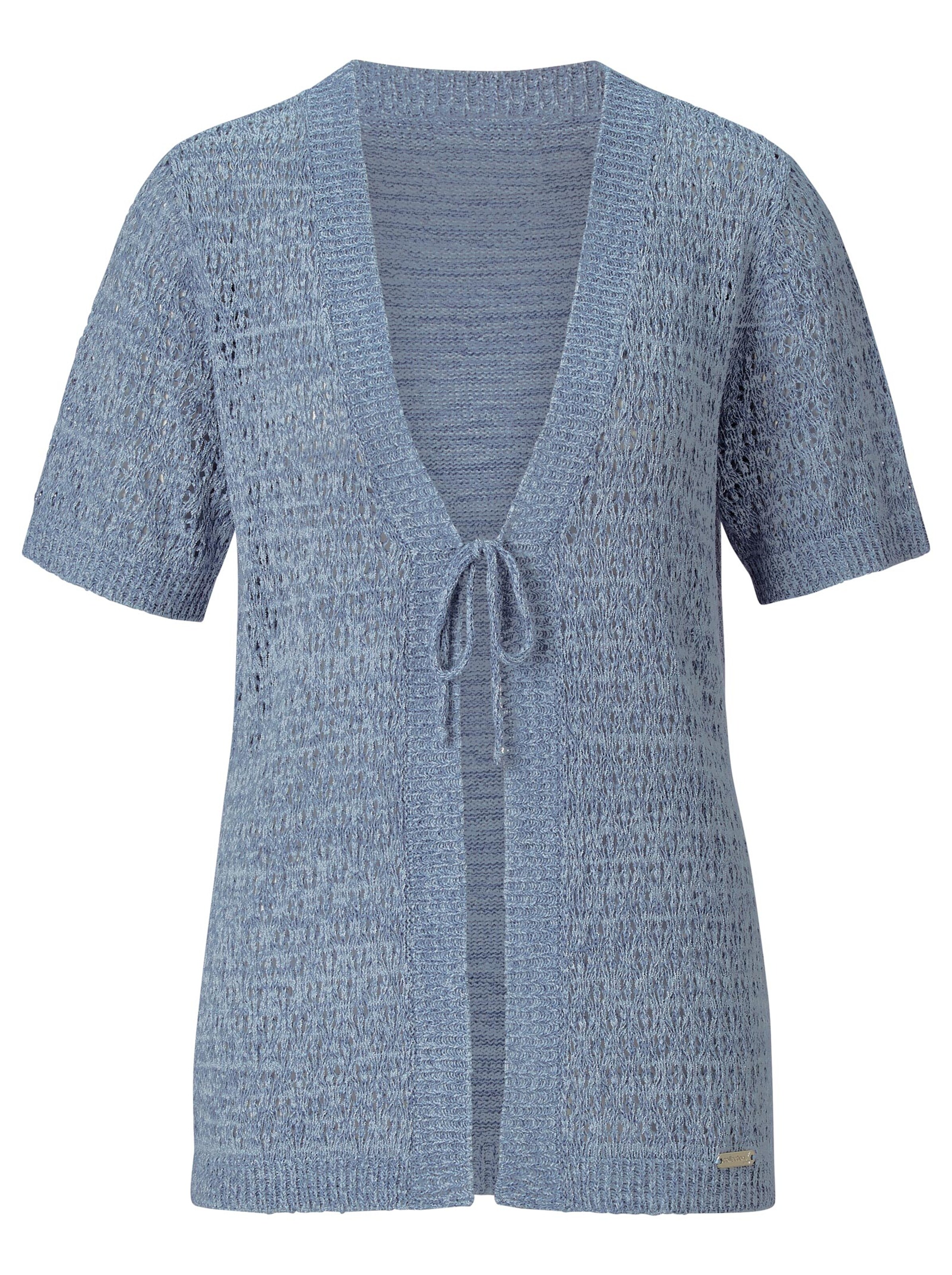 Collection L Strickjacke - jeansblau-meliert