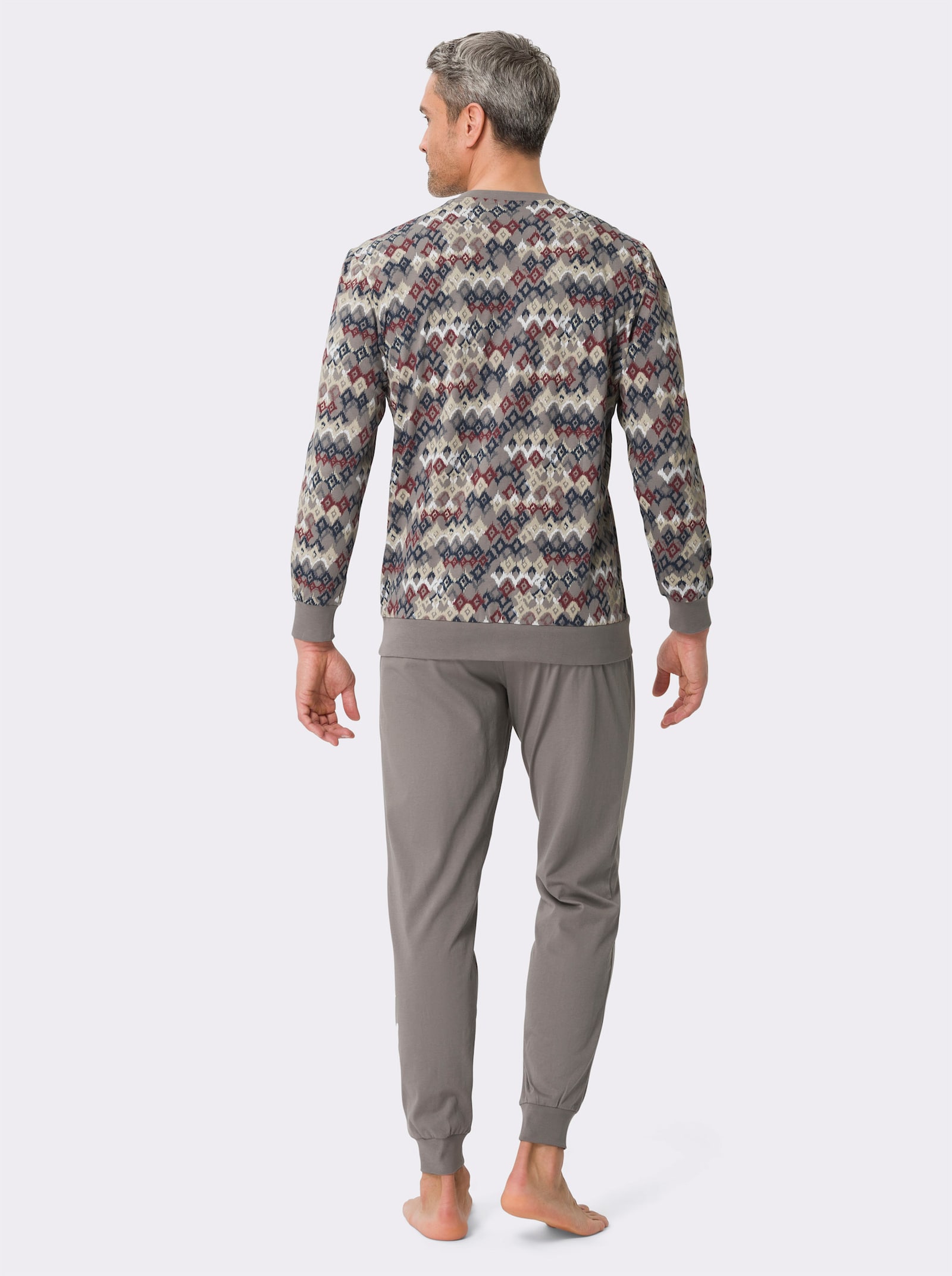 Pyjamas - grå, tryckt