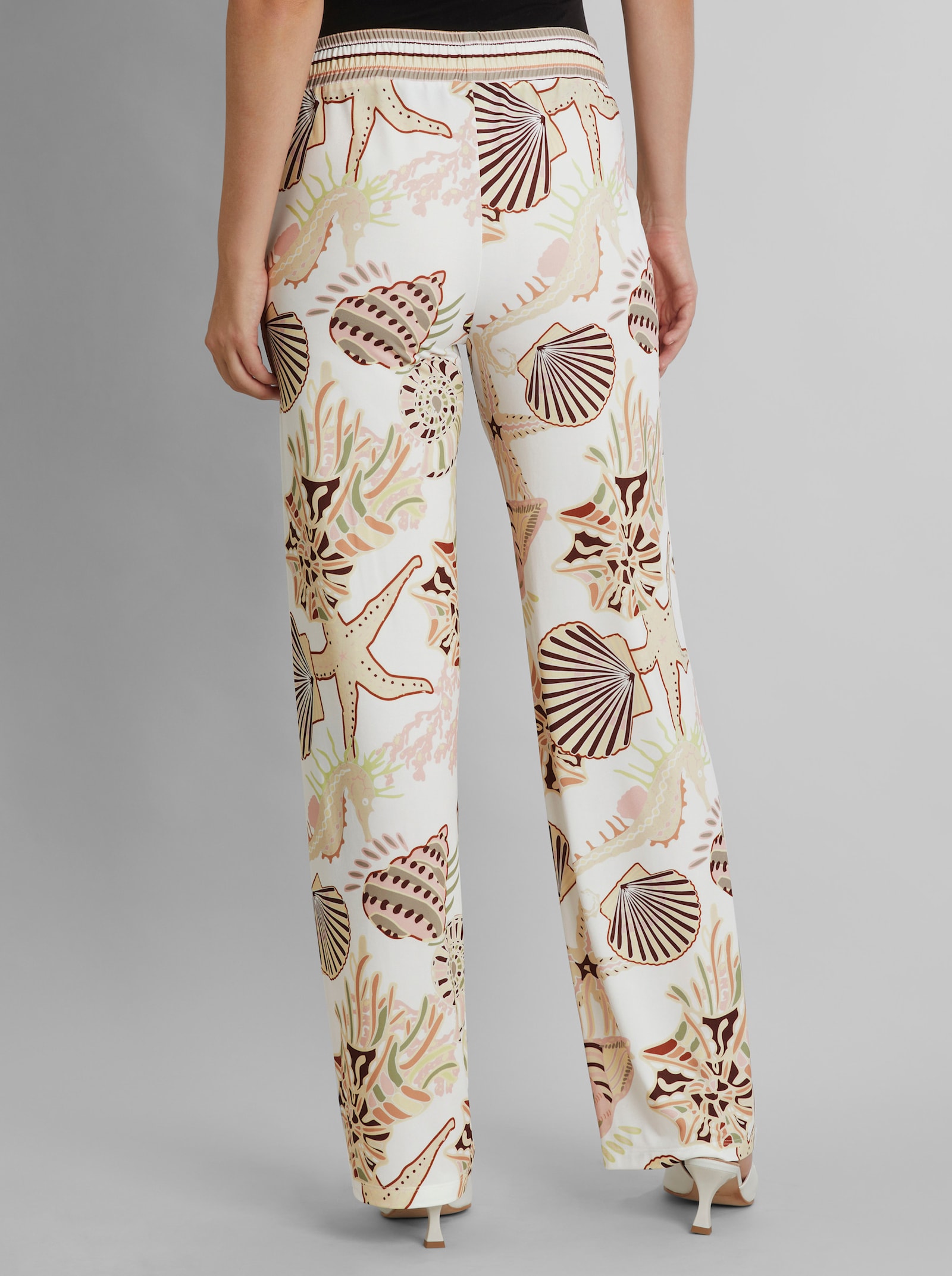 heine Schlupfhose mit Muster - ecru-schlamm-bedruckt