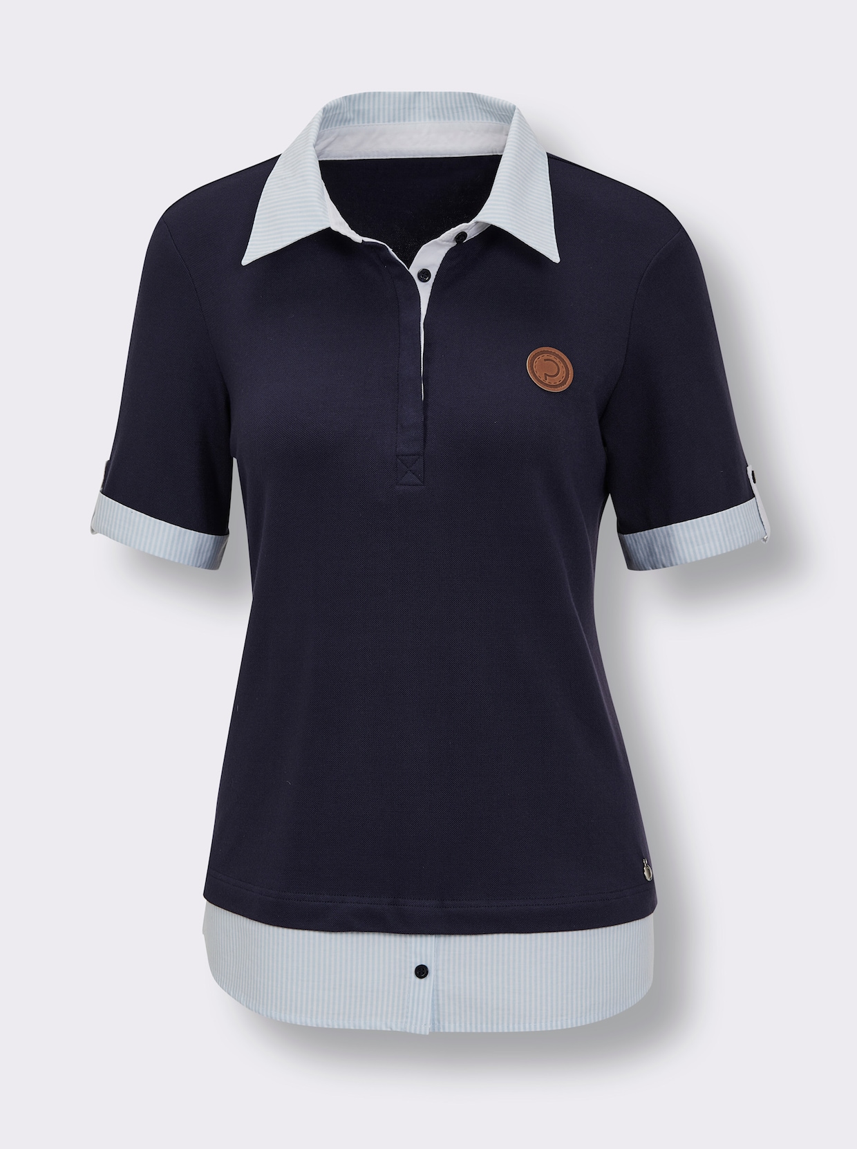 CREATION L PREMIUM Modal-Poloshirt - marine