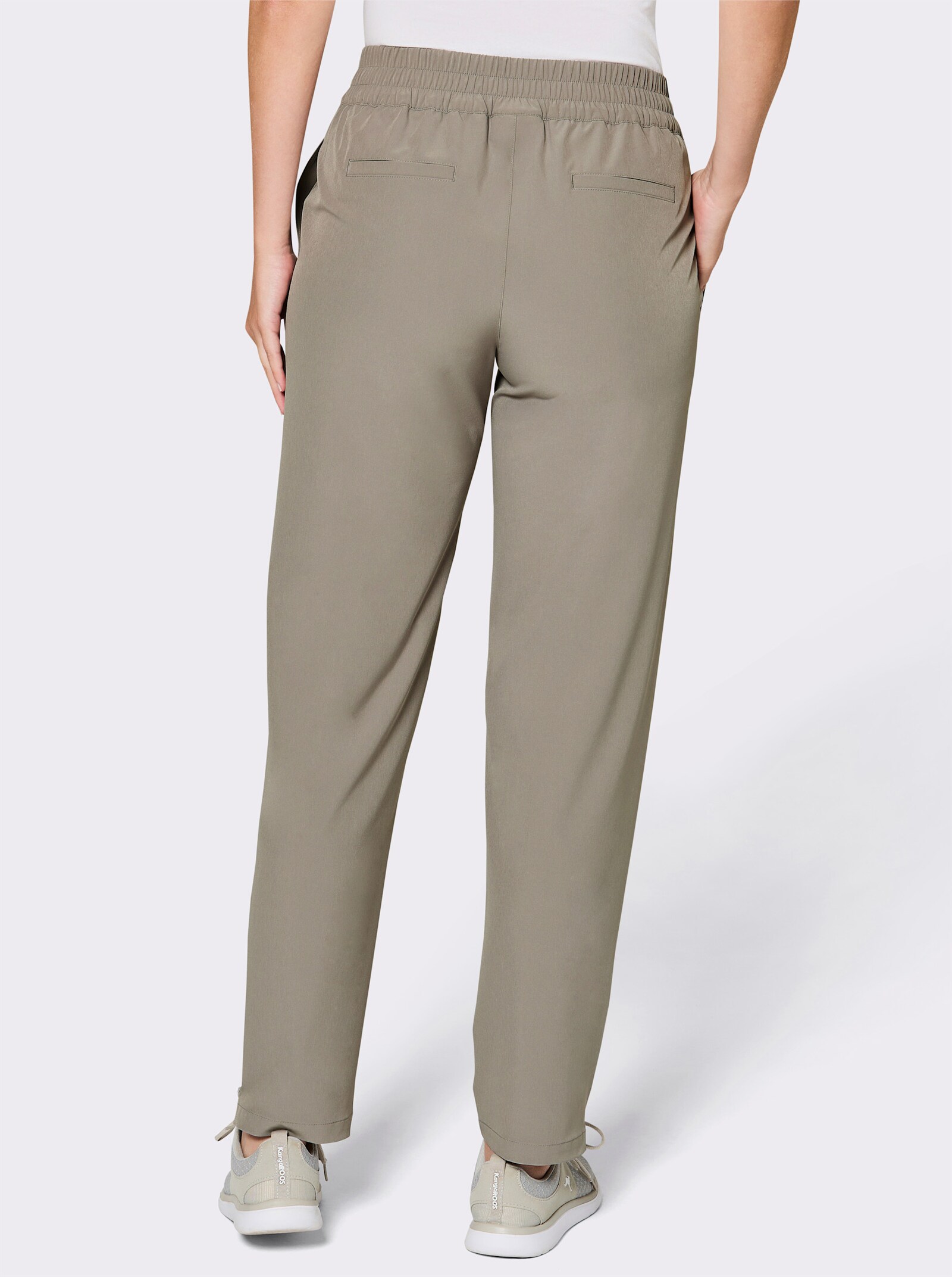 Catamaran Sports Funktionshose mit Reißverschluss am Beinabschluss - schlamm