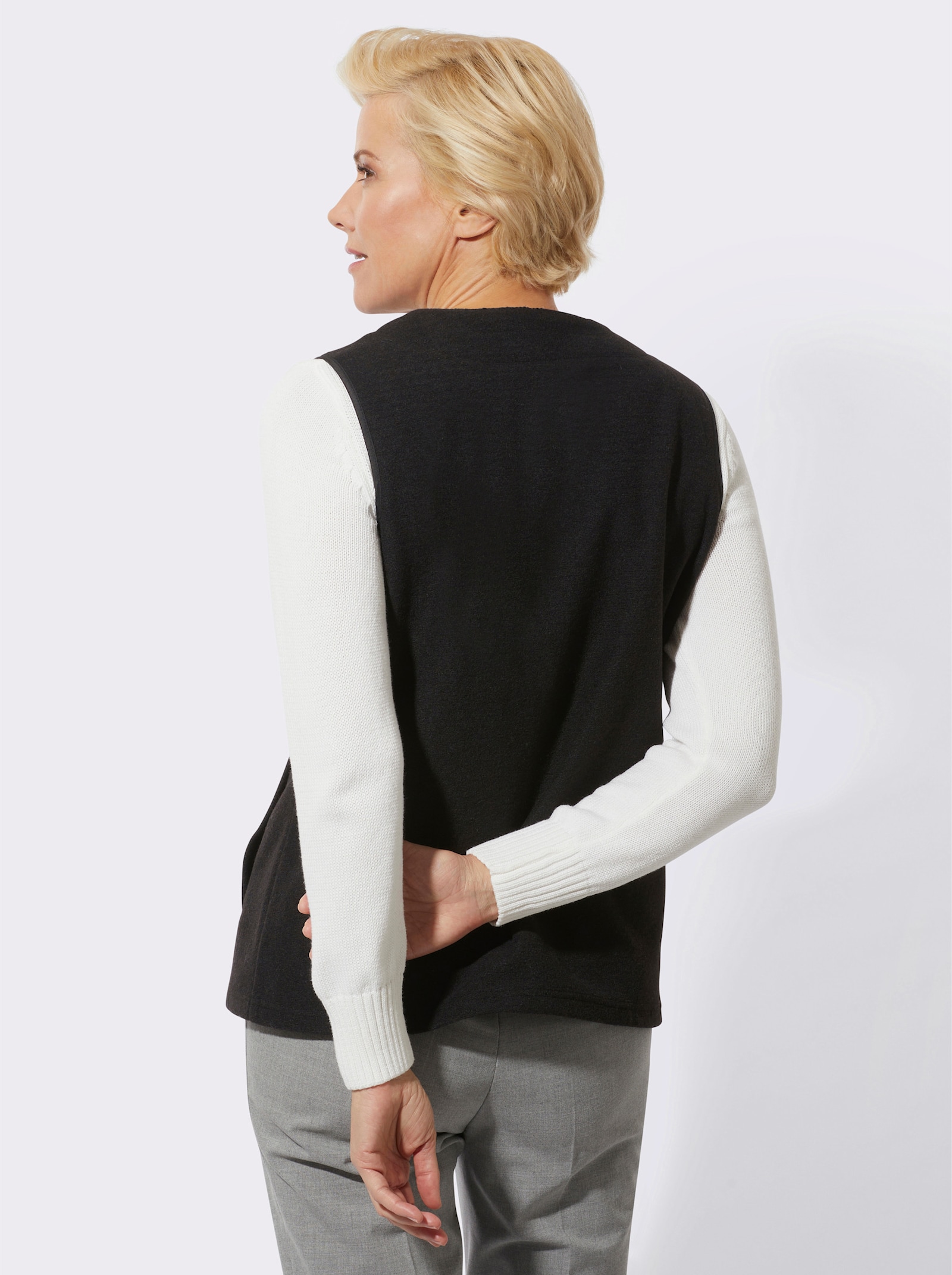 Weste in Walk-Optik - graphit