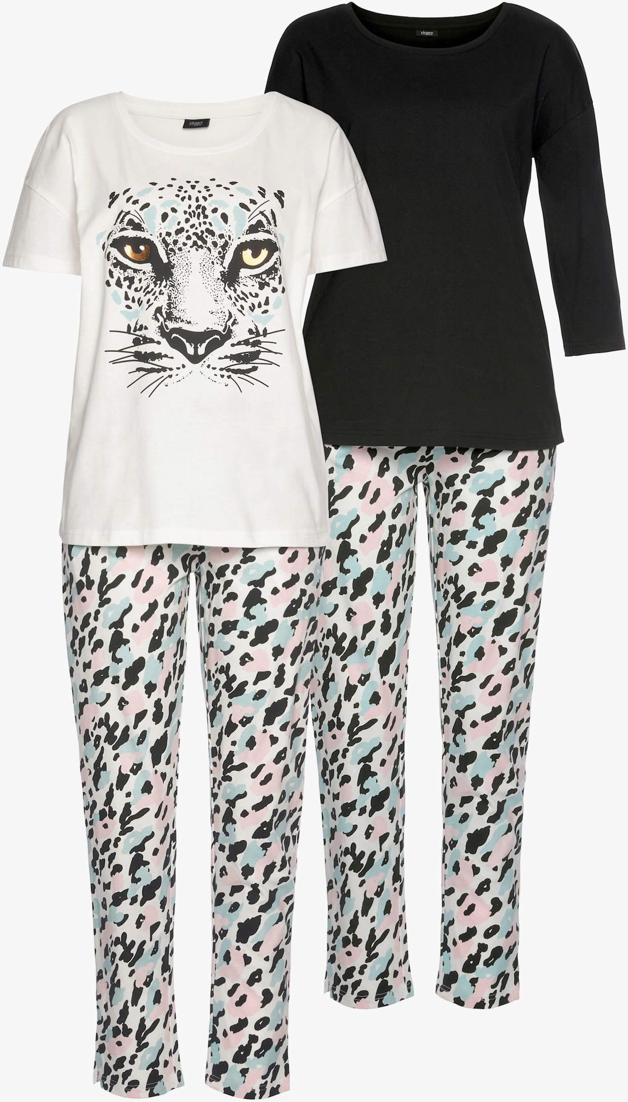 Buffalo Pyjama - blanc-noir à motifs