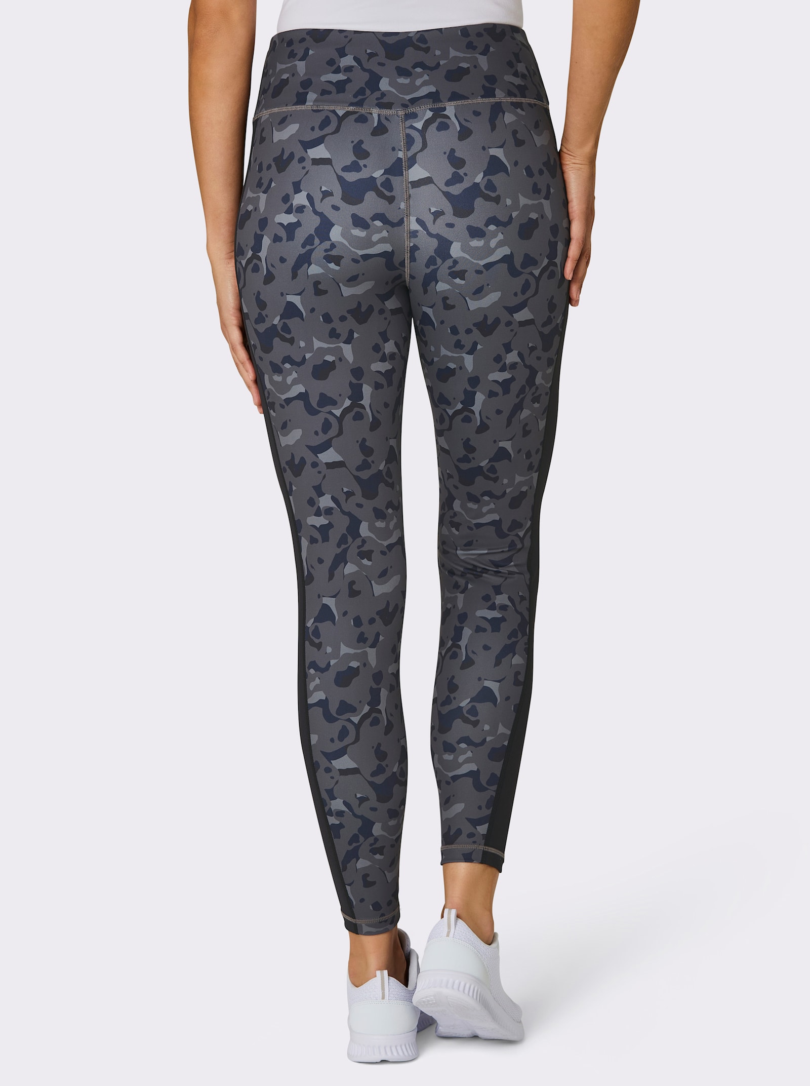 Catamaran Sports Yogaleggings mit breitem Bund - anthrazit-gemustert