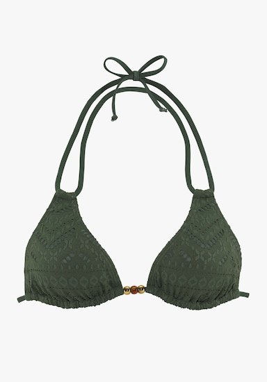 LASCANA Triangel-Bikini-Top - oliv