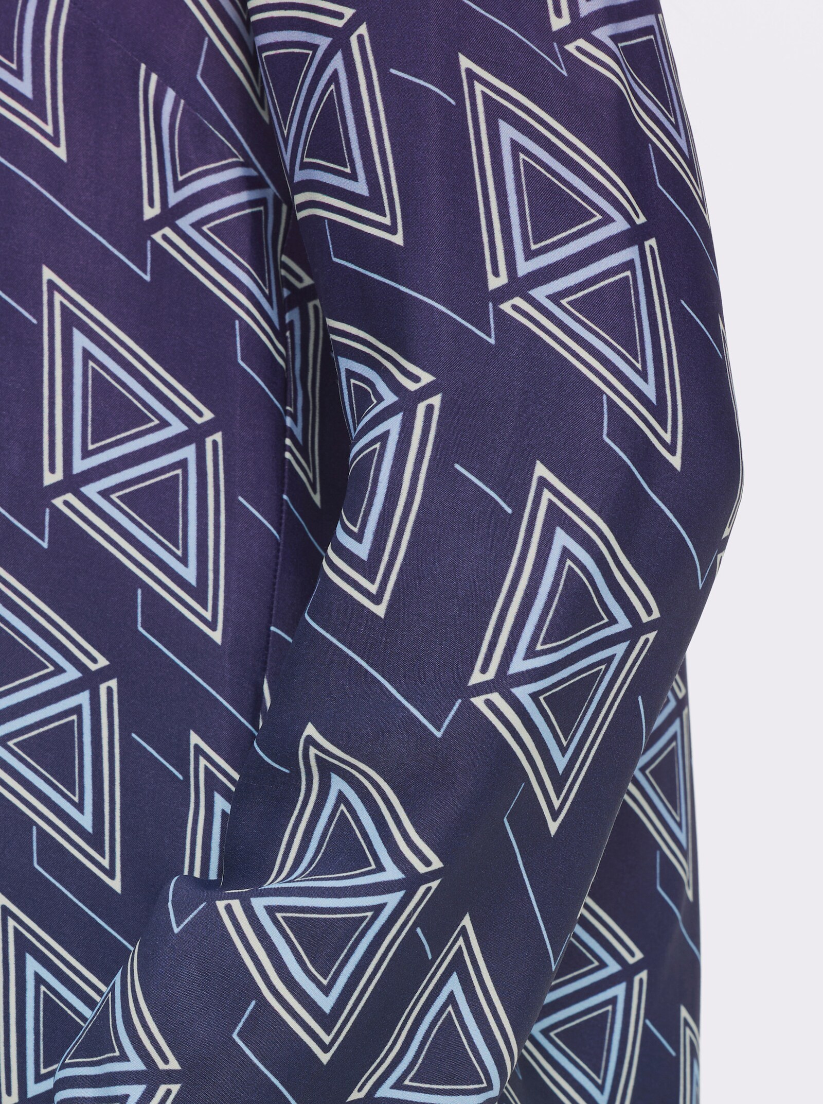 heine Druckbluse mit Farbverlauf - marine-traube-bedruckt