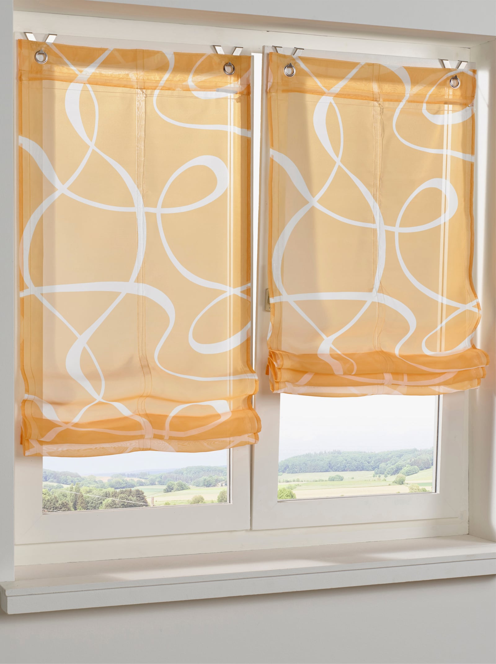 heine home Raffrollo - gelb-weiß