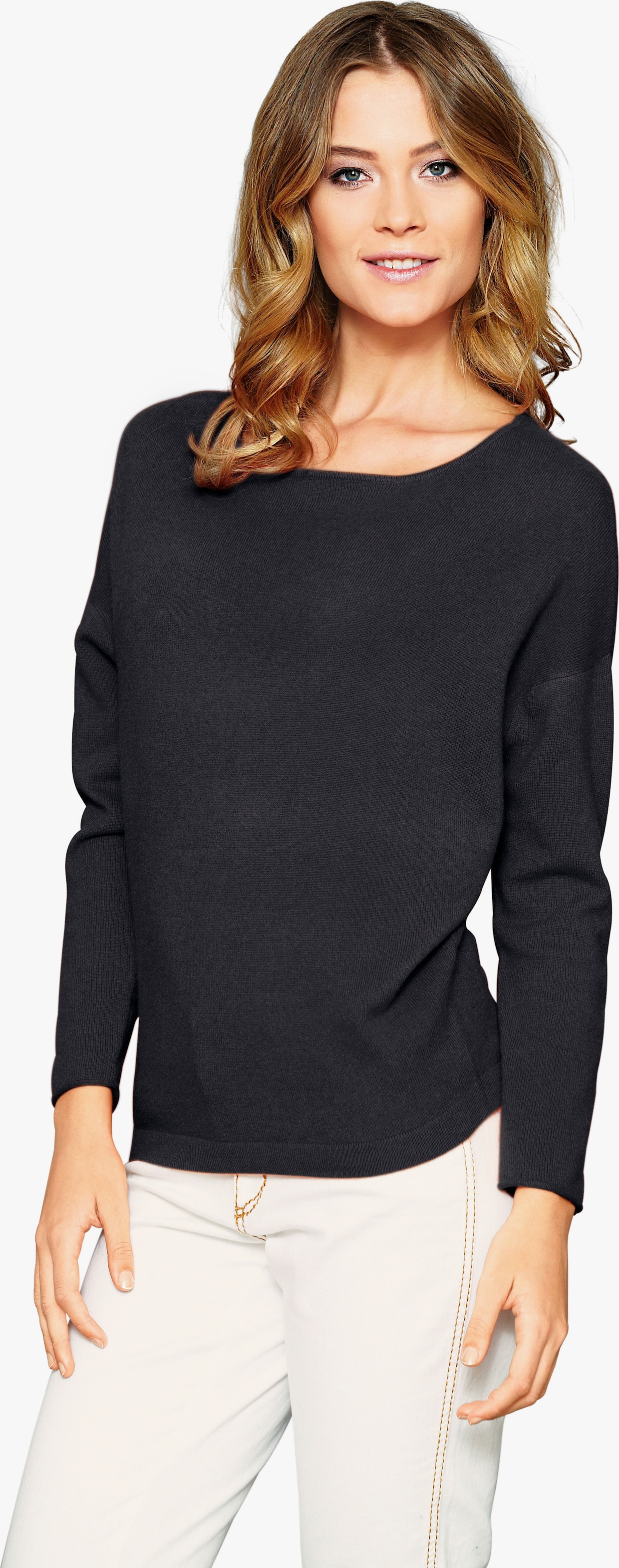heine Pullover van kasjmier - zwart