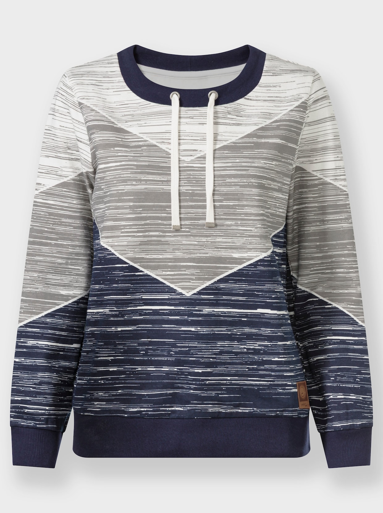 Sweatshirt - marine/ecru