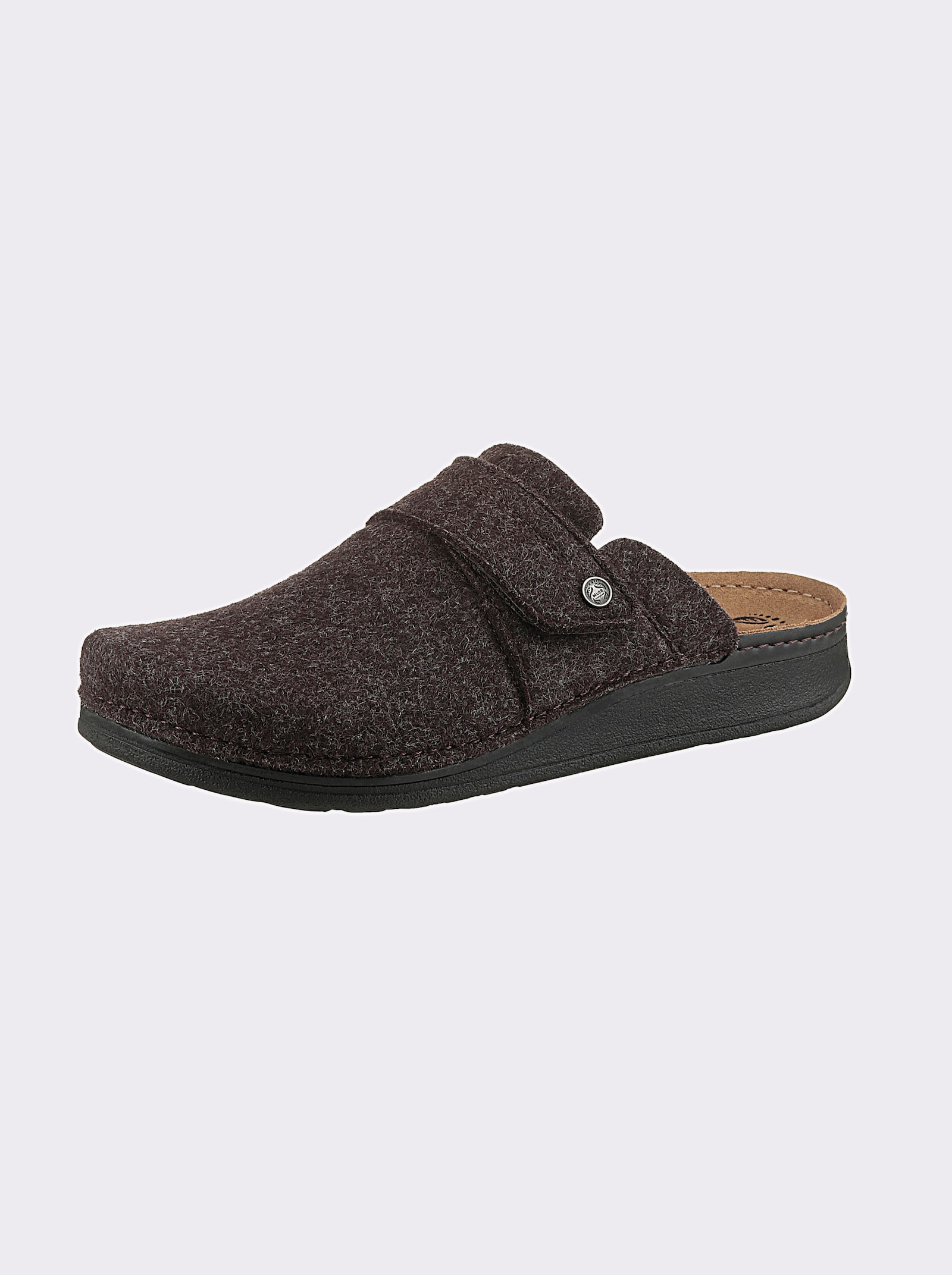 Mubb Pantoffel met memory-voetbed - chocolade