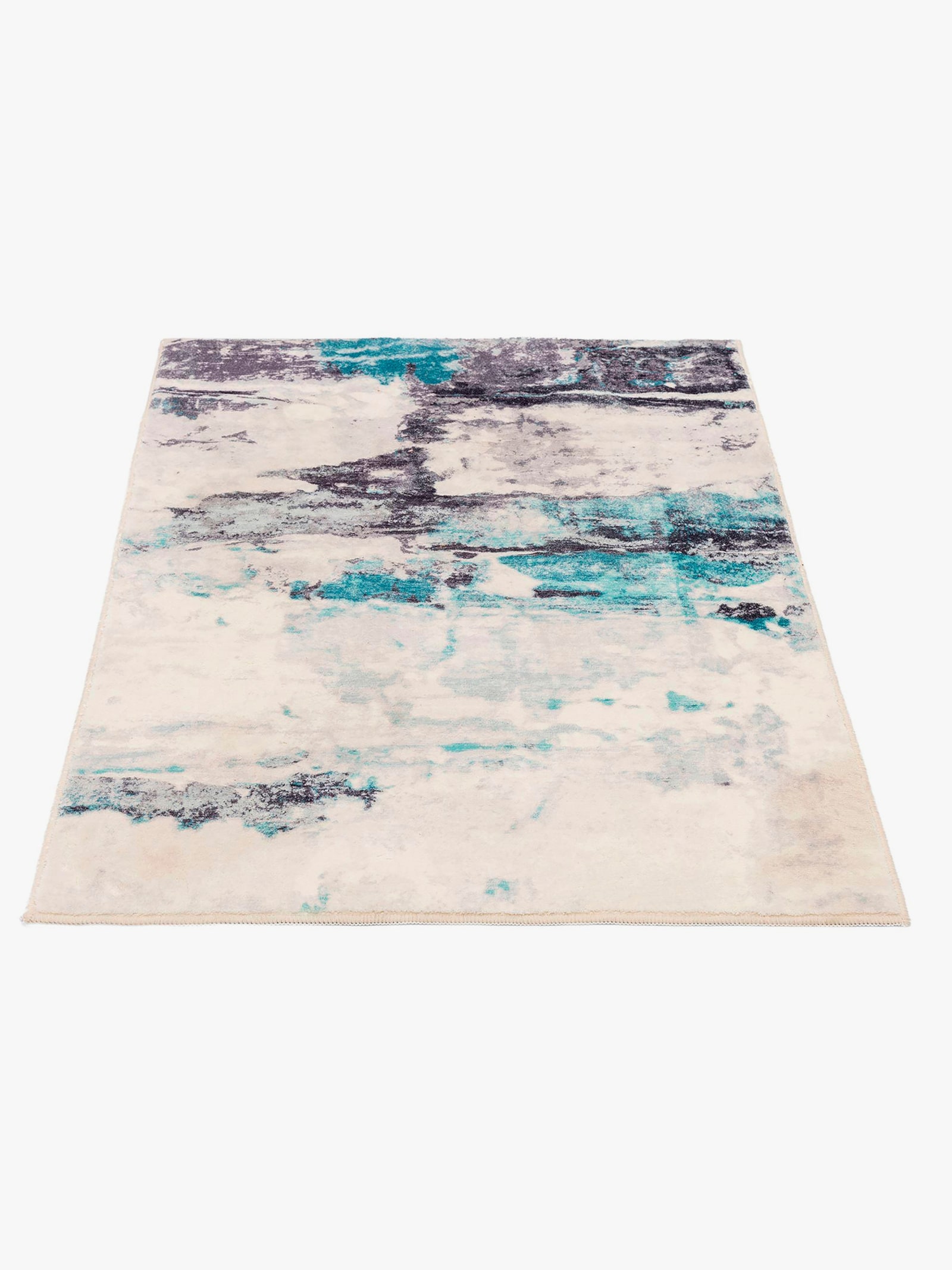 Theko Badematte - türkis-bunt