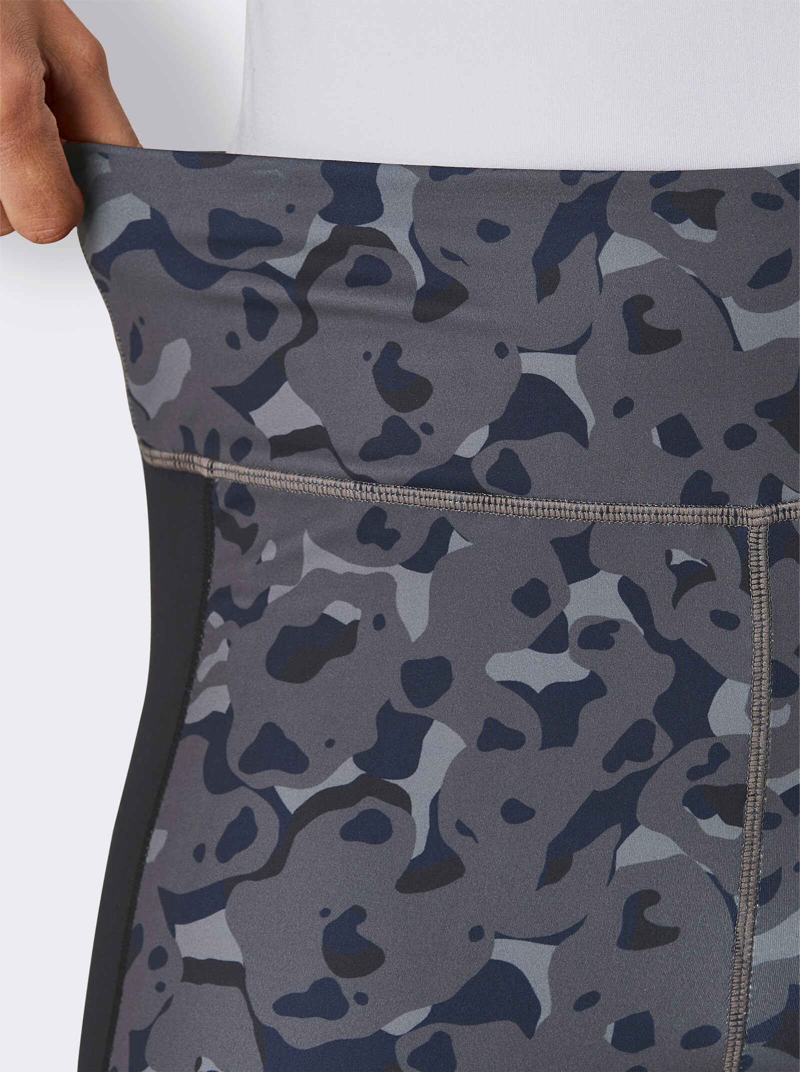 Catamaran Sports Yogaleggings mit breitem Bund - anthrazit-gemustert