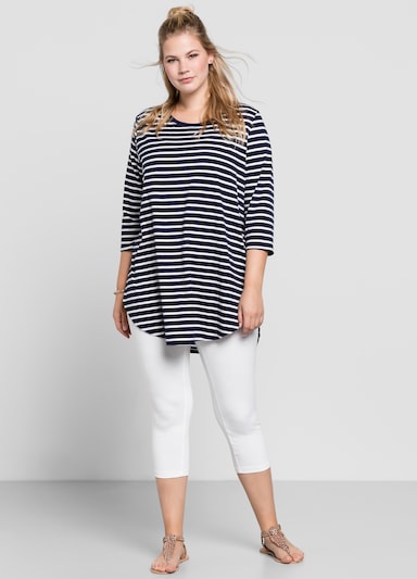 sheego Caprileggings - weiß