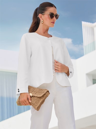 heine Blazer mit modischen Ärmeln - ecru
