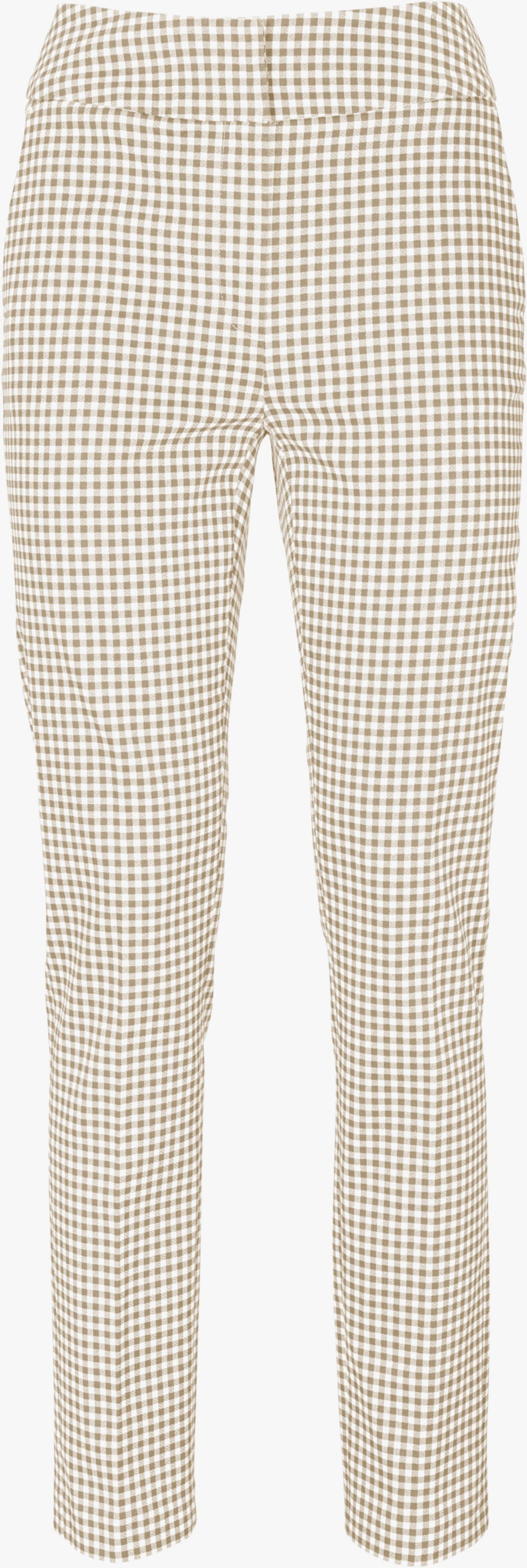 heine Röhrenhose mit Druck-Dessin - camel-weiß