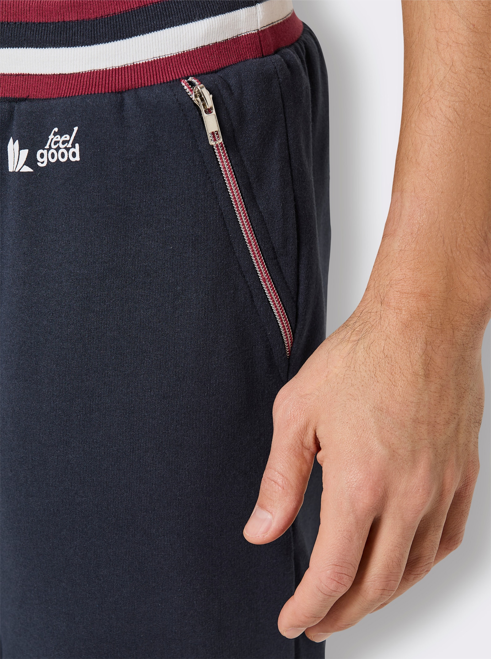 feel good Hose - marine-dunkelrot