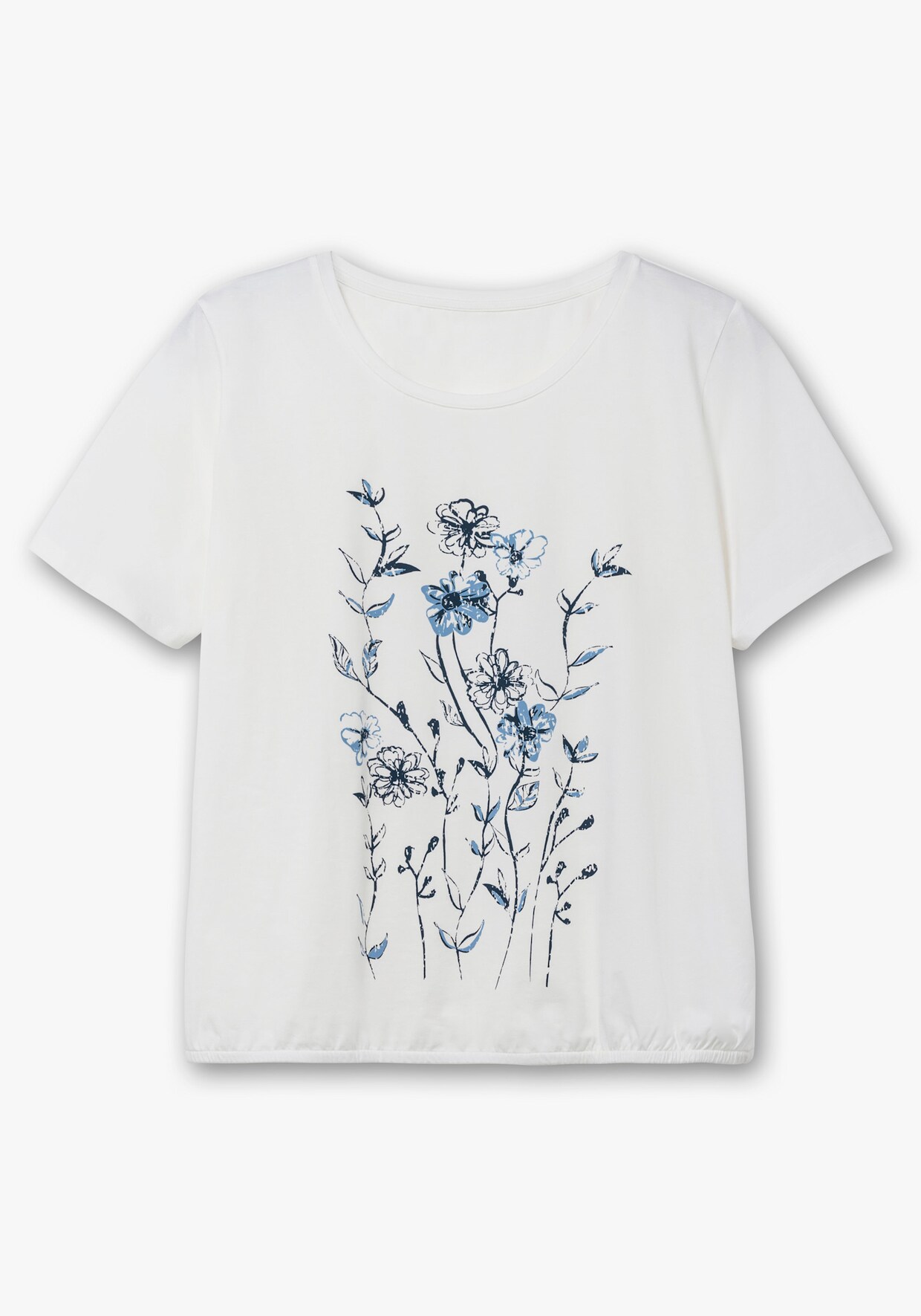 Print-Shirt - weiß-bedruckt