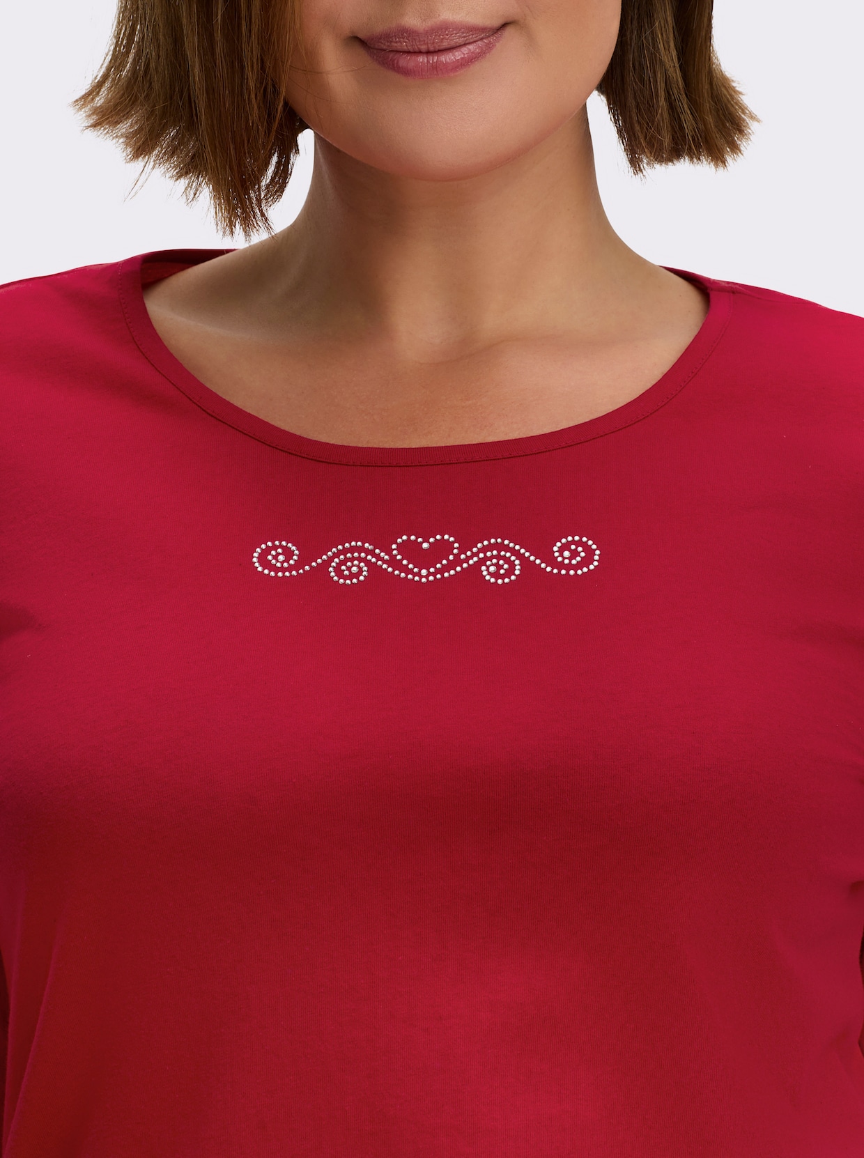 3/4-Arm-Shirt - rot