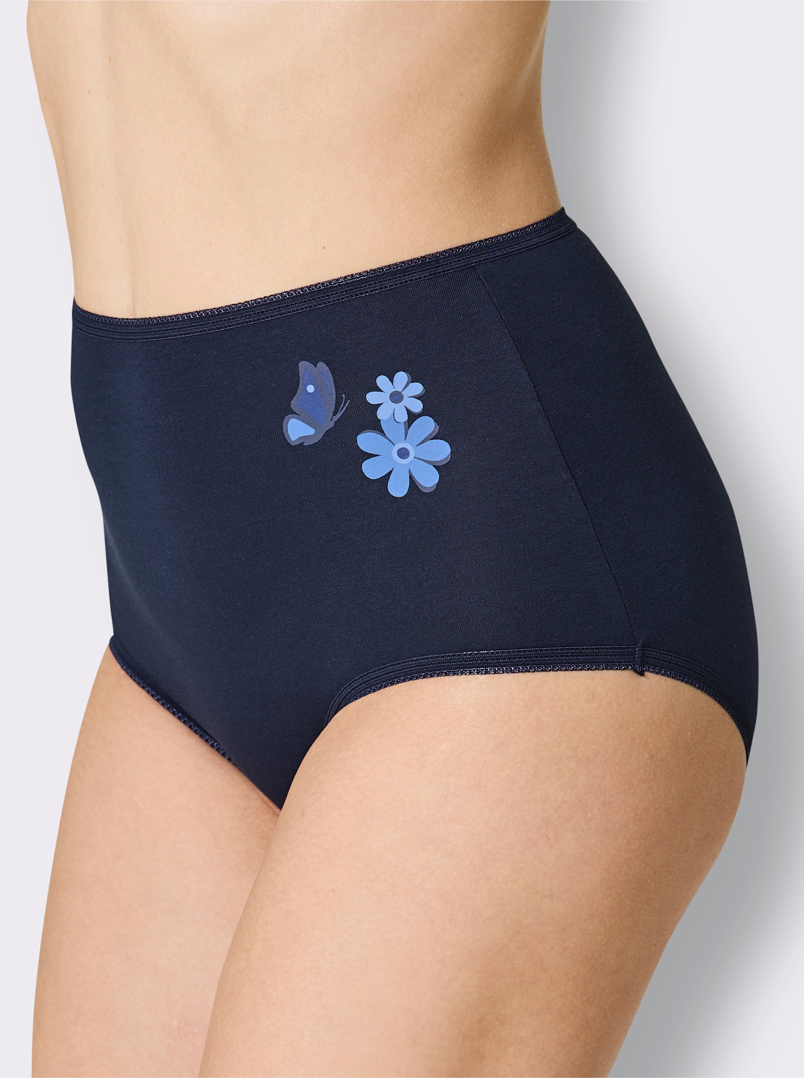 wäschepur Taillenslip im 3er-Pack - dunkelblau