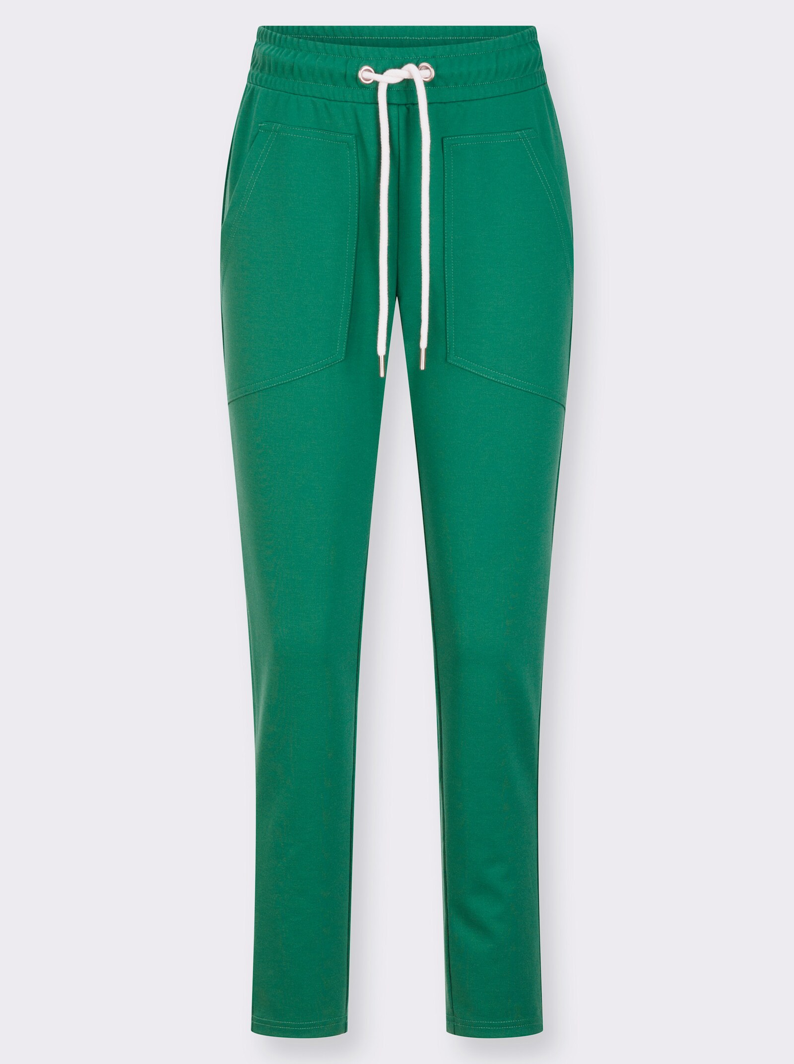 Jogg Pants mit Rundum-Dehnbund - grün