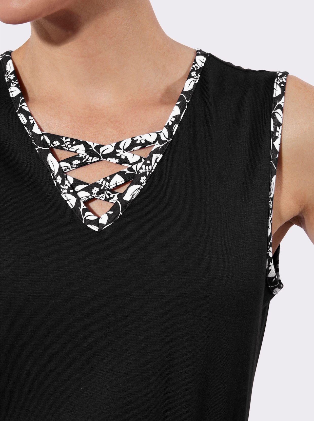 Shirttop - schwarz
