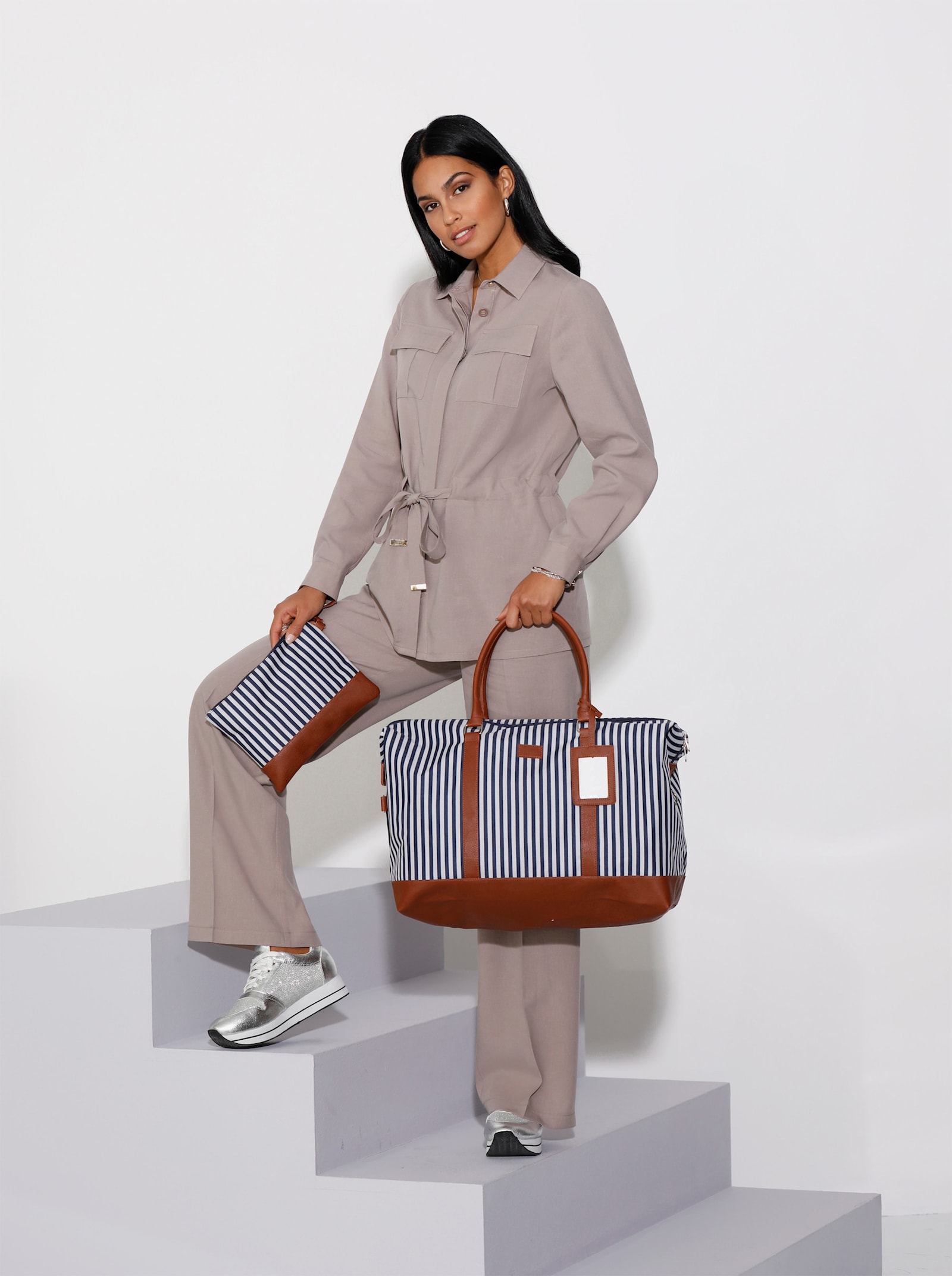 Reisetaschen-Set - Streifen