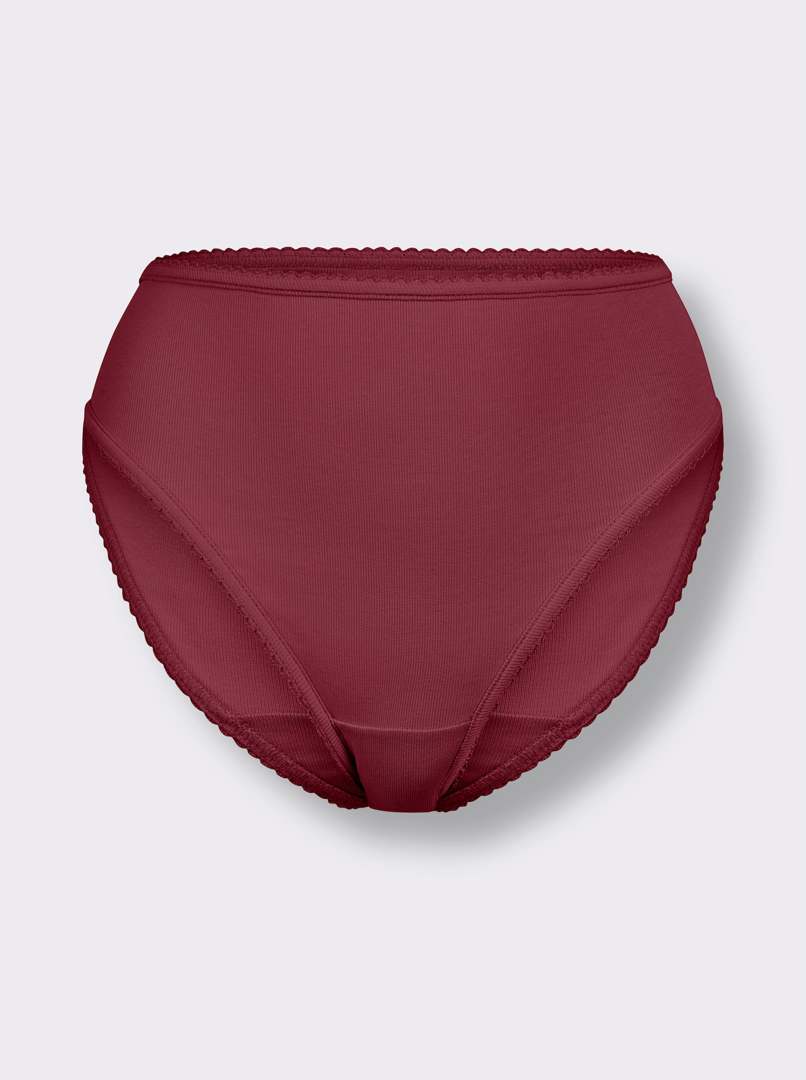 Bikinislip - steingrau + sand + bordeaux