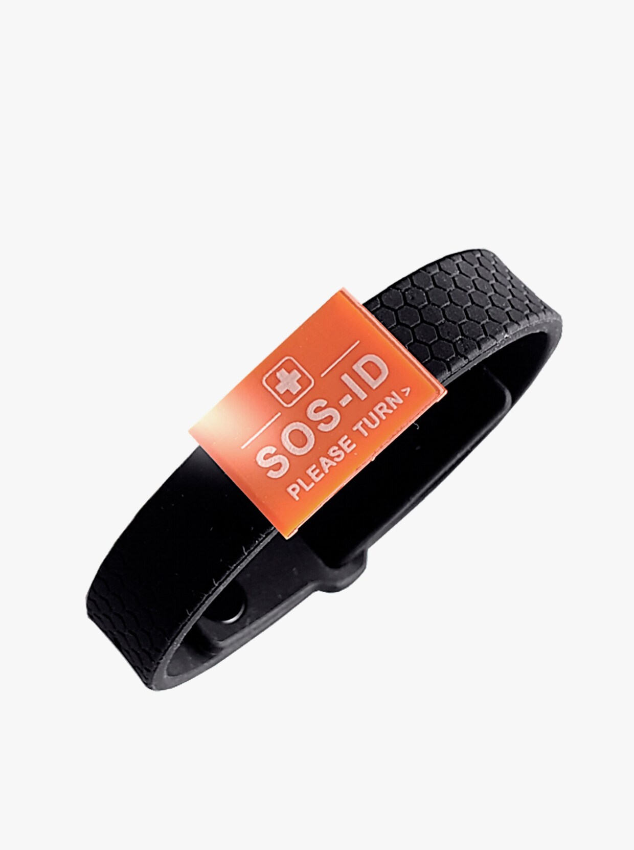 SOS-armband - zwart