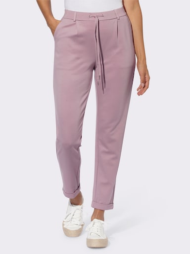 Jogg Pants in Interlock-Qualität - mauve