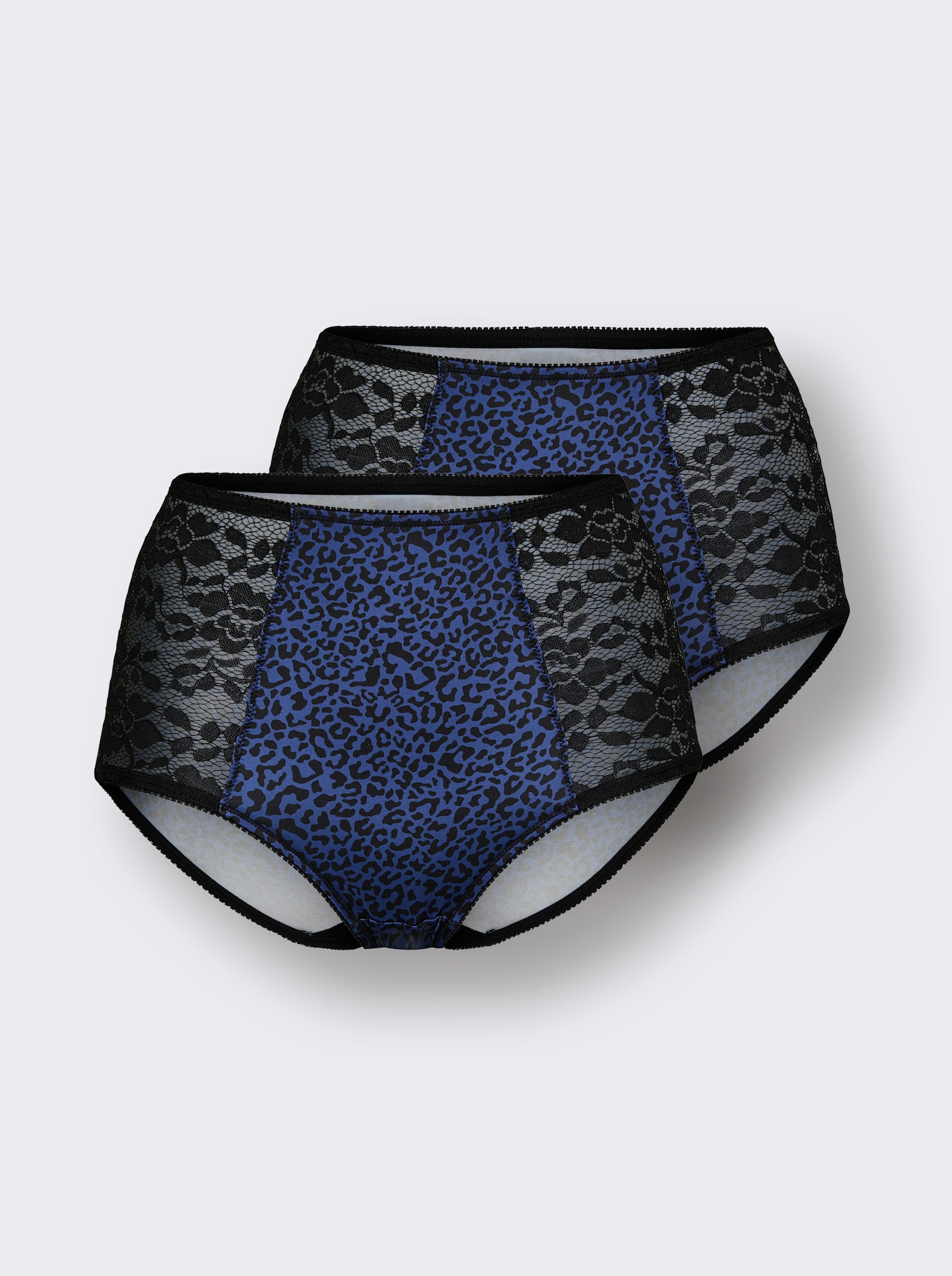 wäschepur Taillenslip mit Animalprint - royalblau-bedruckt