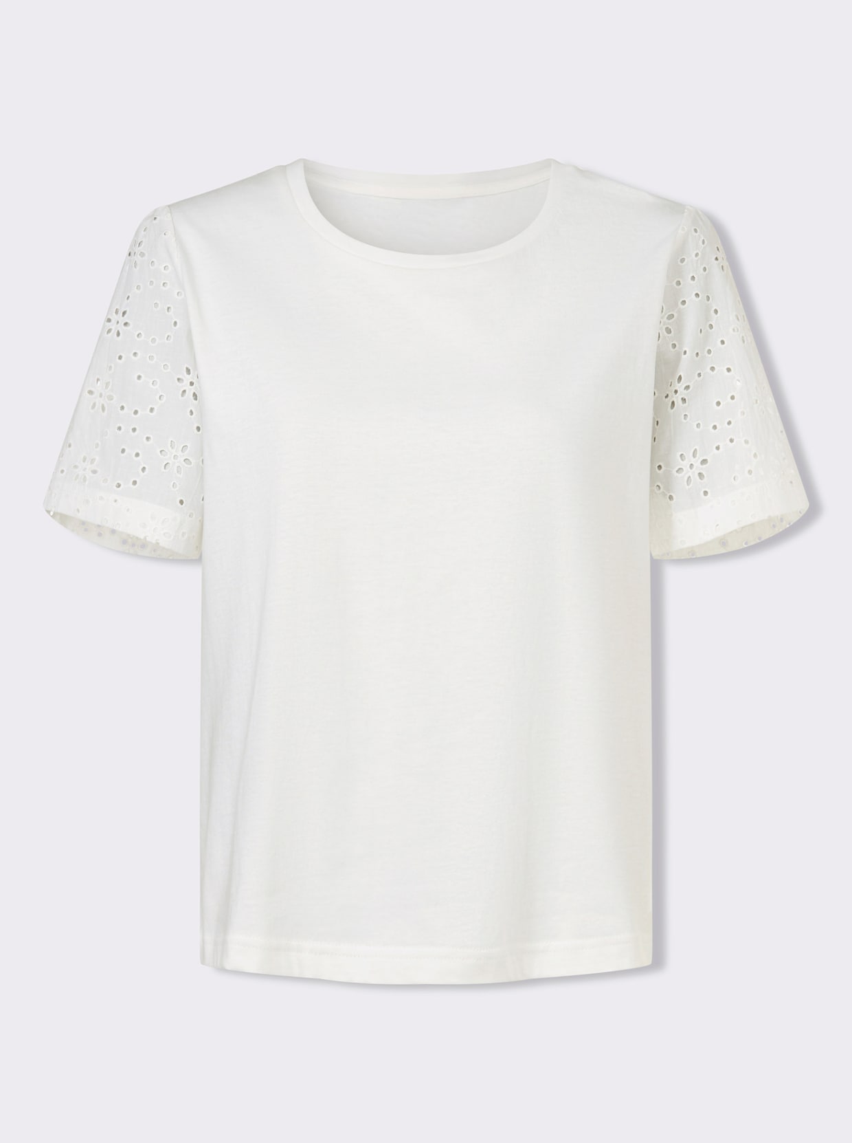 Kurzarmshirt - ecru