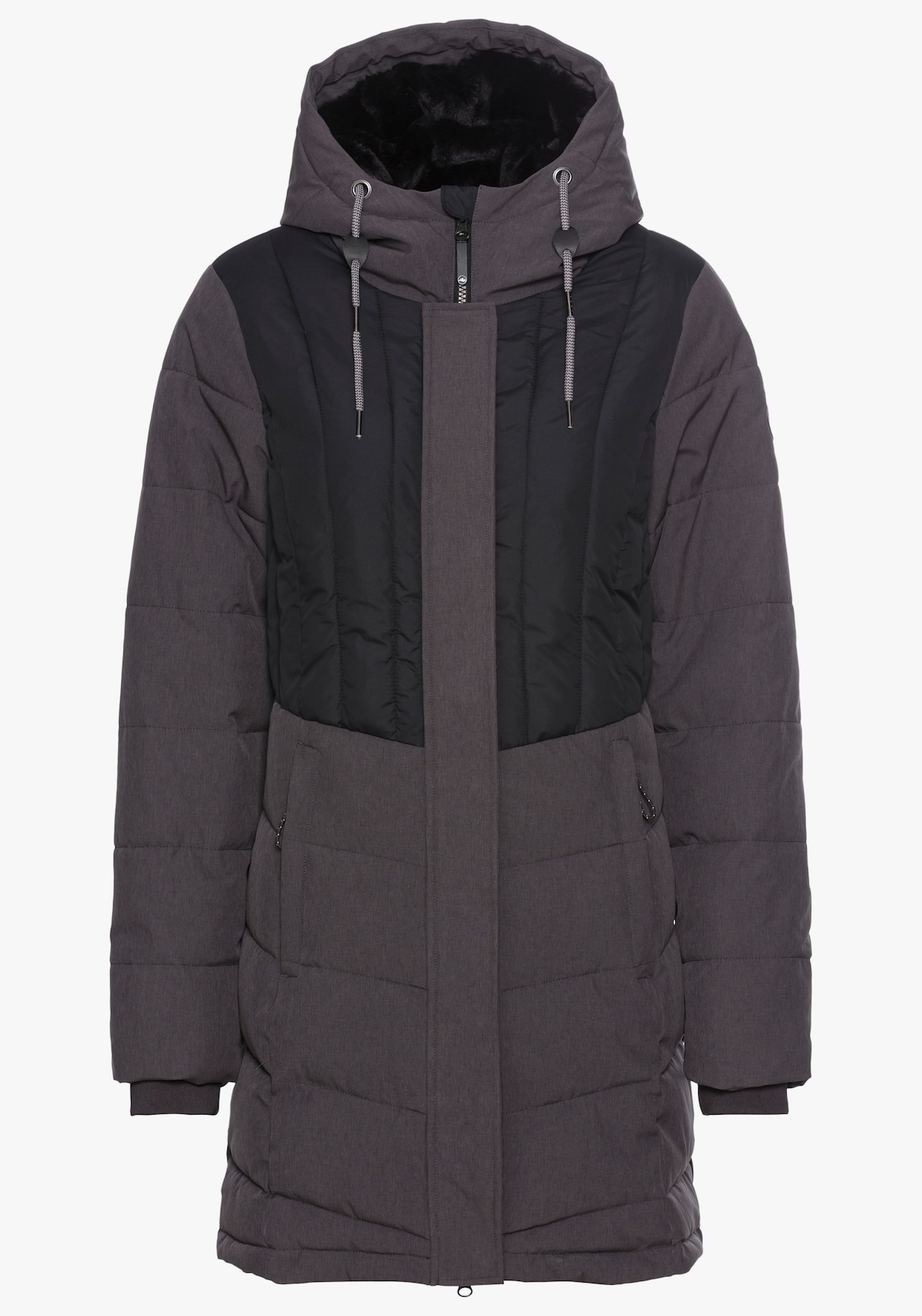 Winterjacke - anthrazit-schwarz