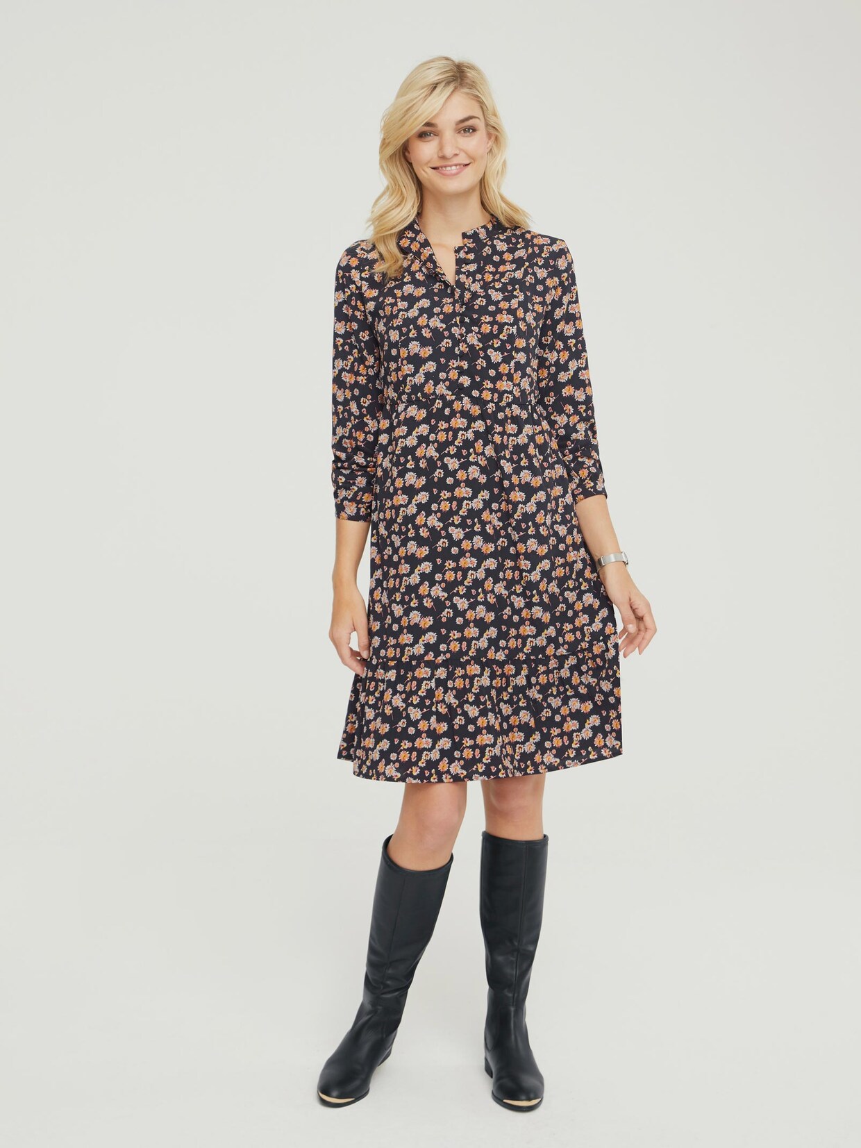 Linea Tesini Druck-Kleid - bunt