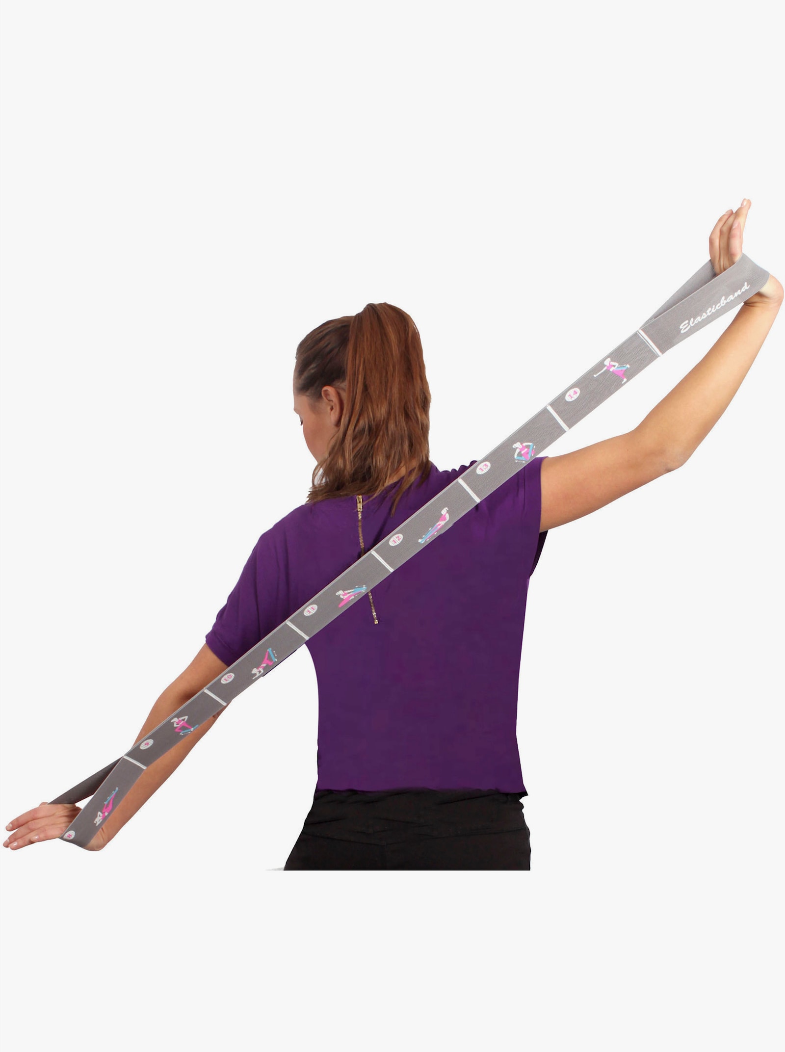 Elastische band - grijs