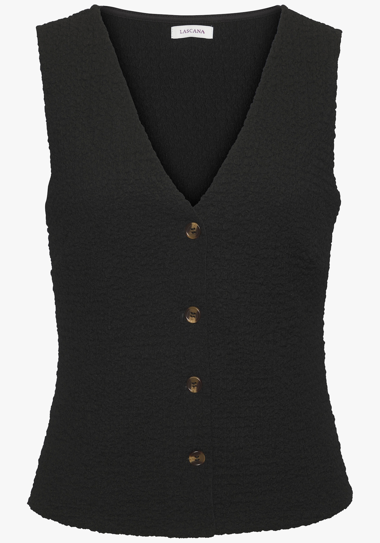 LASCANA Kostuumgilet - zwart