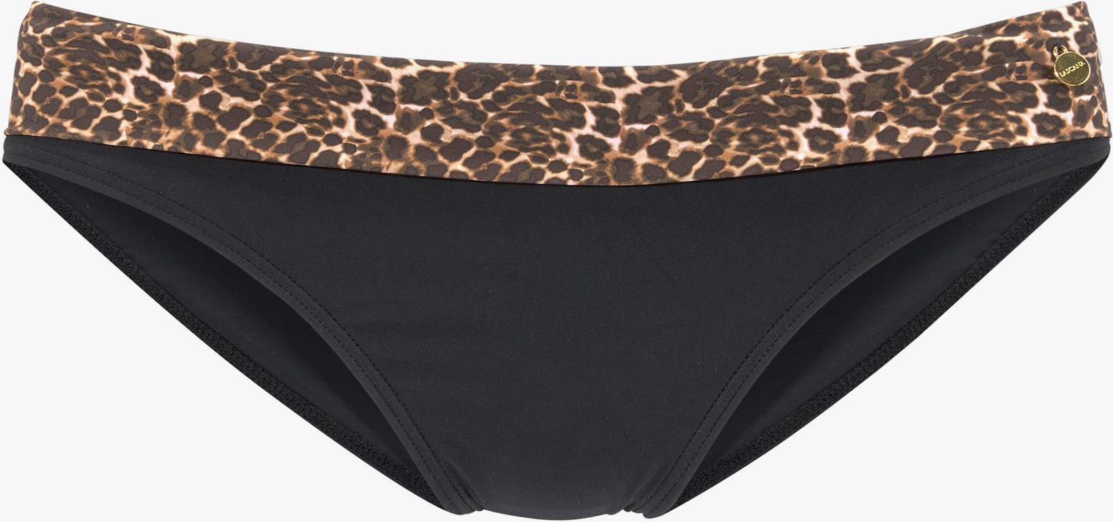 LASCANA Bikini-Hose - schwarz-leo