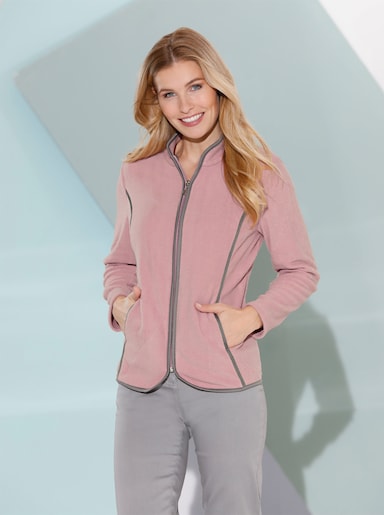 Fleece-Jacke - mauve