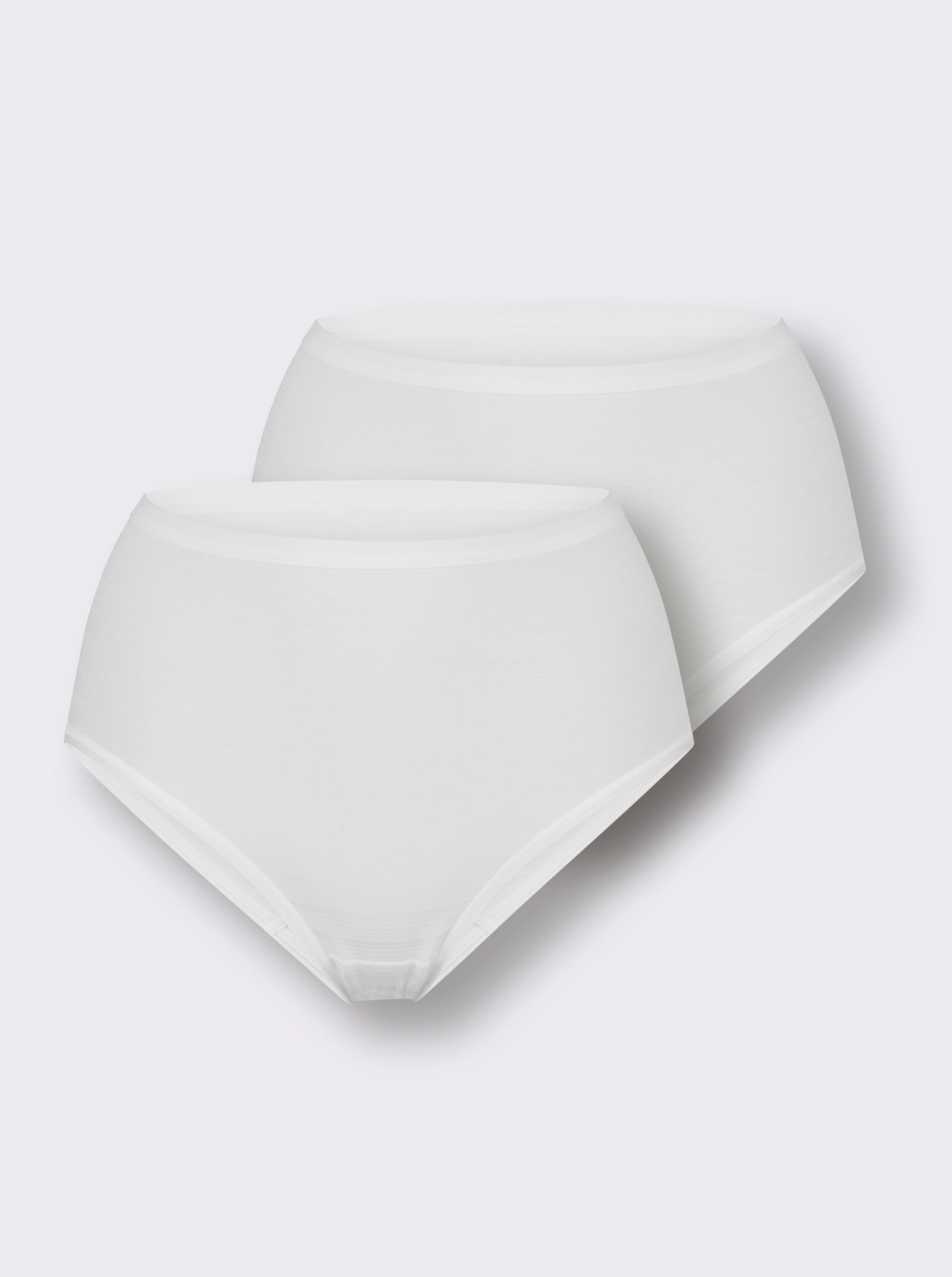 Hüftslip in dezenter Ringel-Optik - weiß