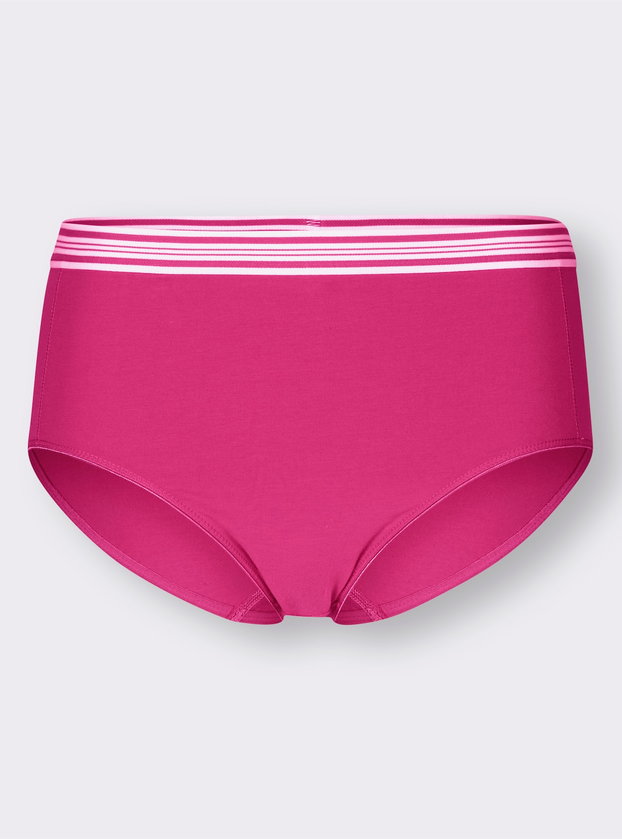 wäschepur Hüftslip - weiß + fuchsia