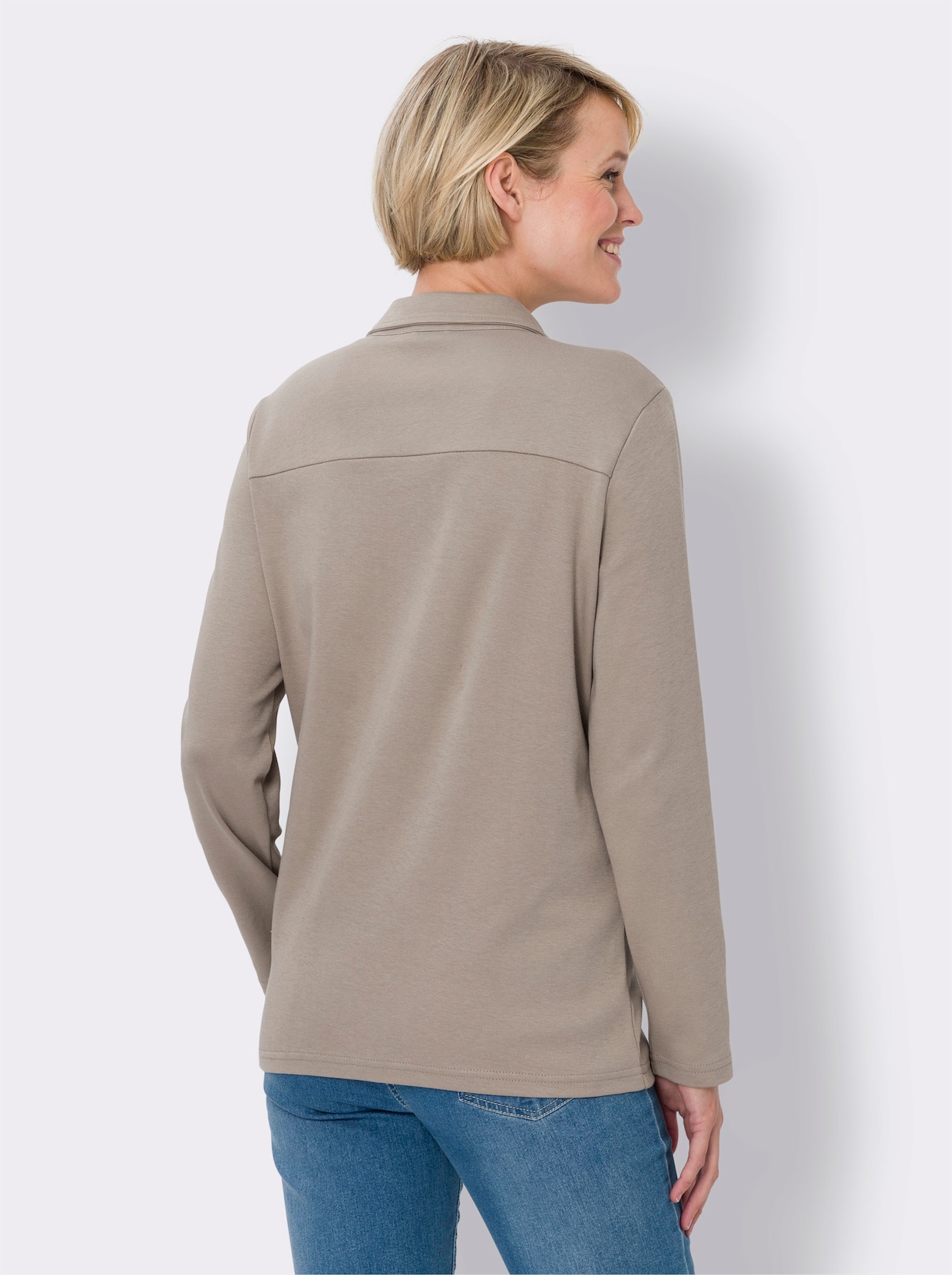 Shirtjacke - sesam