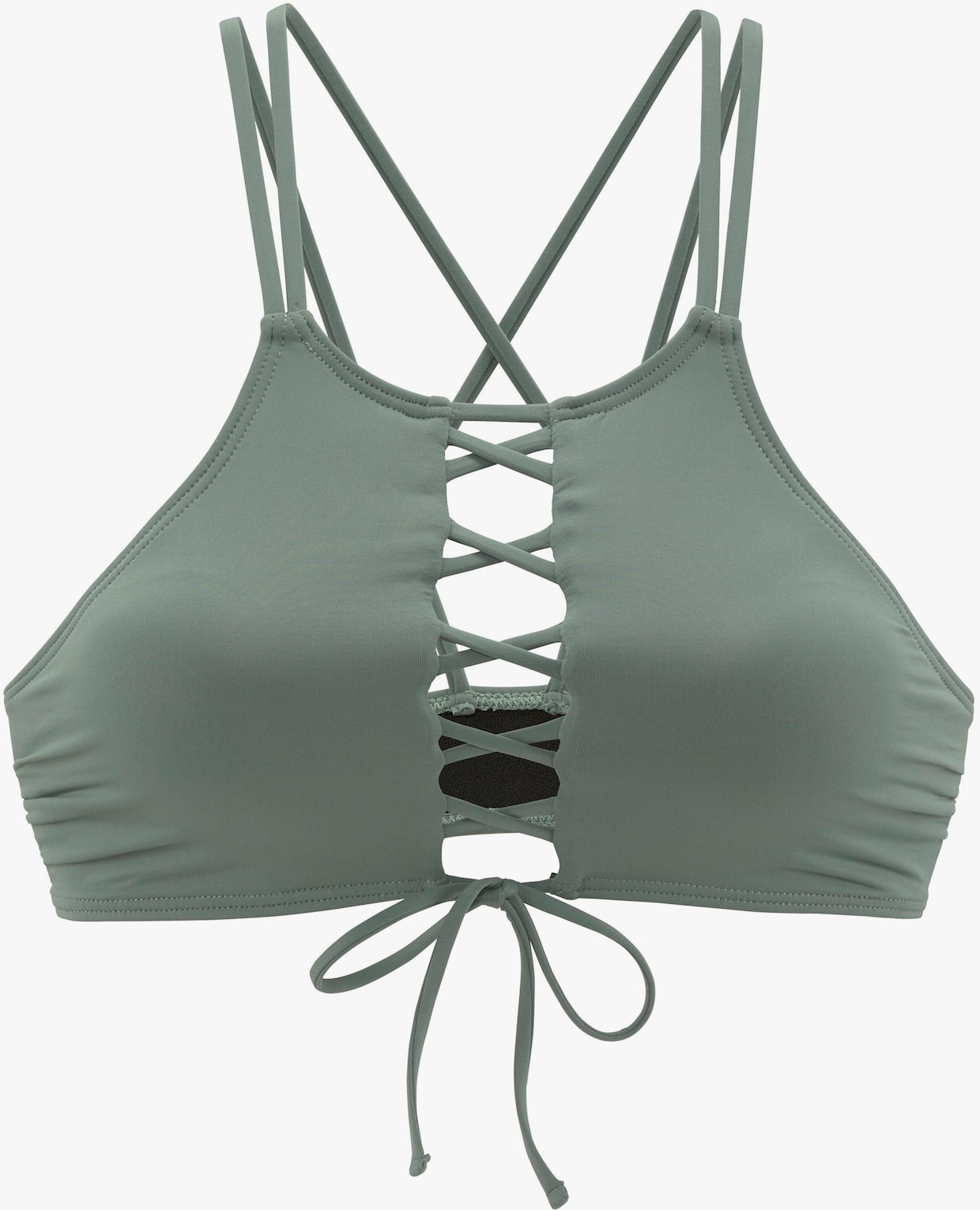 Bench. haut de bikini bustier - vert olive