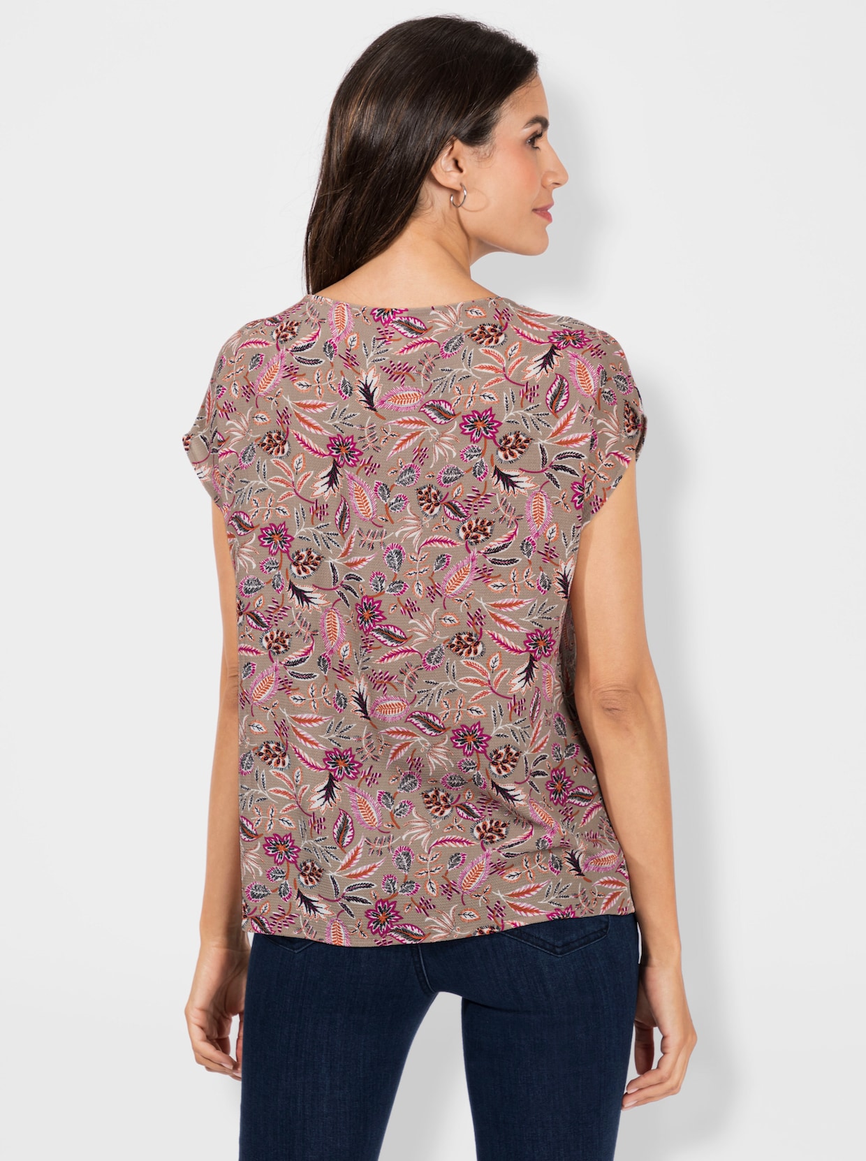 Comfortabele blouse - sesam/erika gedessineerd