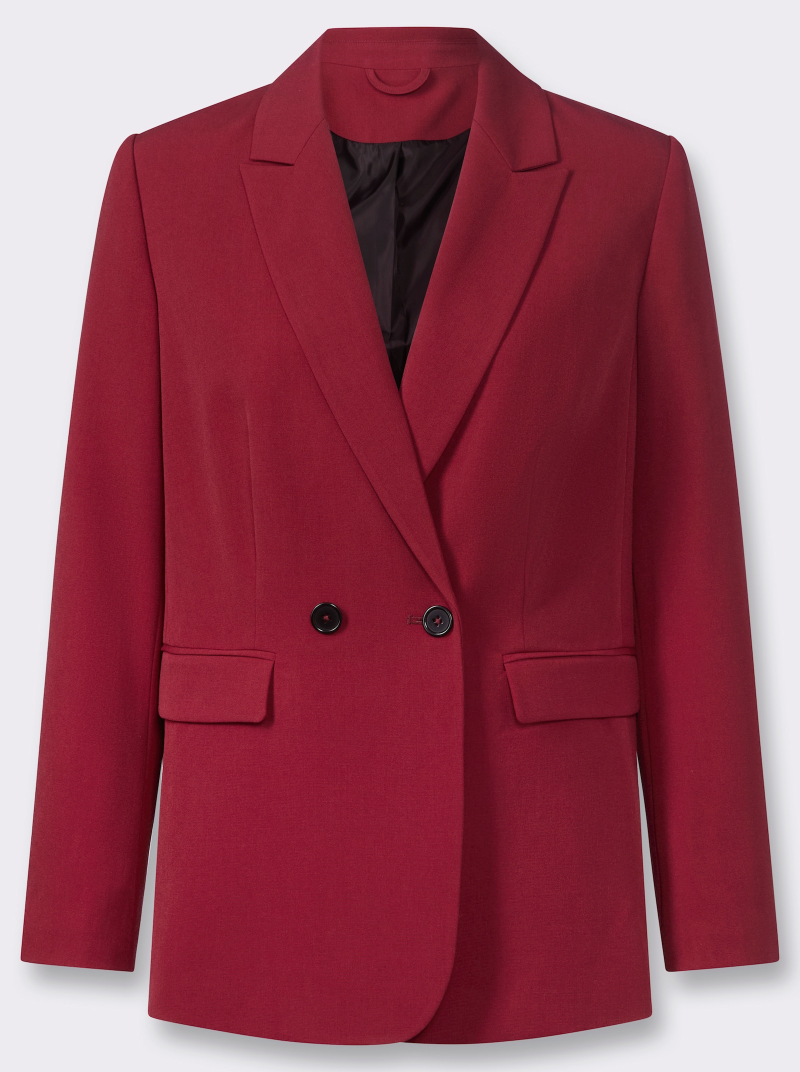 Blazer mit knöpfbarer Innentasche - kirsche