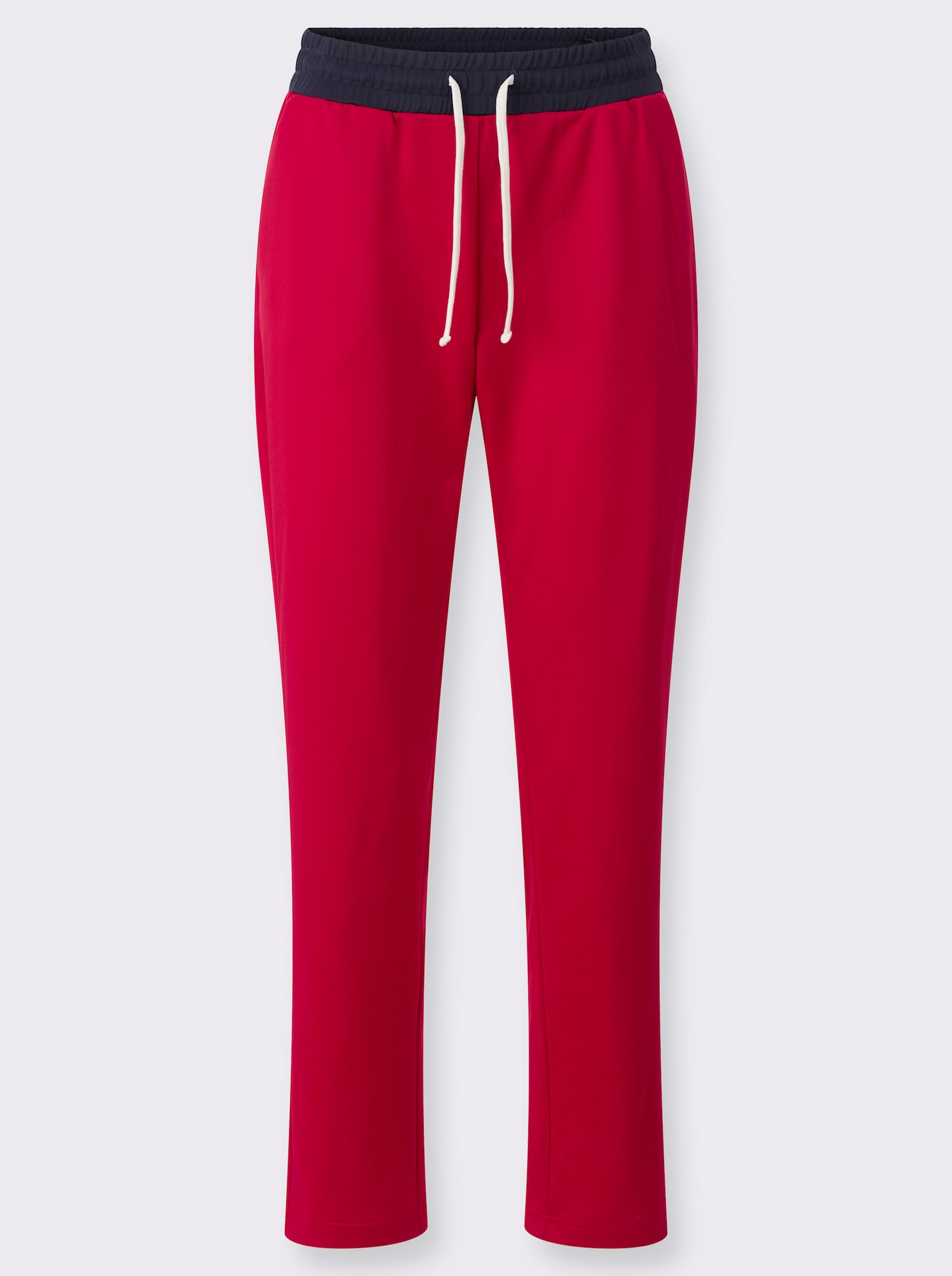 Sweathose mit Rundum-Dehnbund - rot