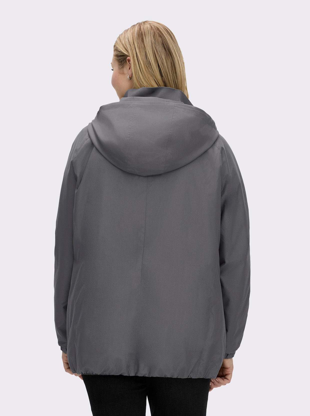 Übergangsjacke in Microfaser-Qualität - anthrazit