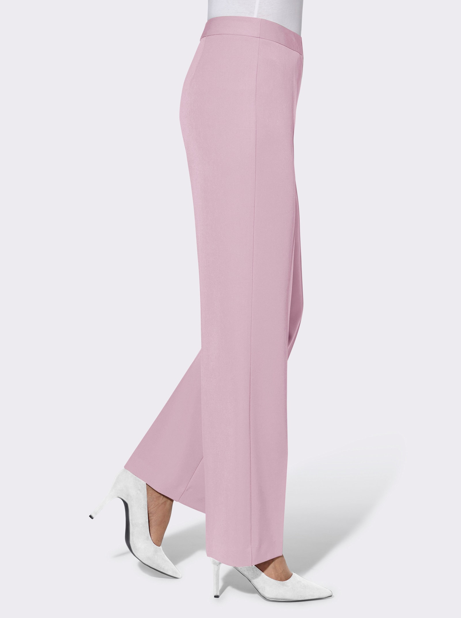 Hose mit weitem Bein - rosé